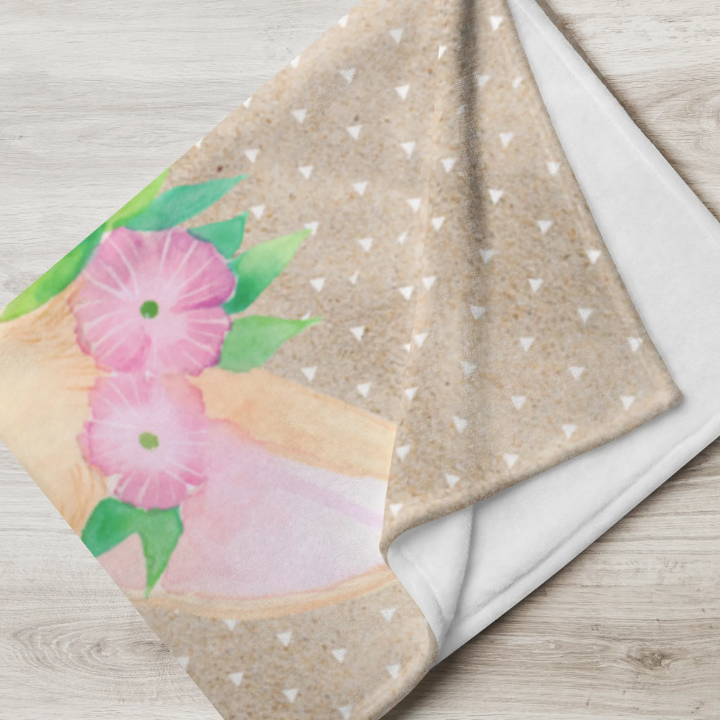 Baby blanket with name desert fox Flower Africa, flowers, desert, happy, desert fox, wreath of flowers