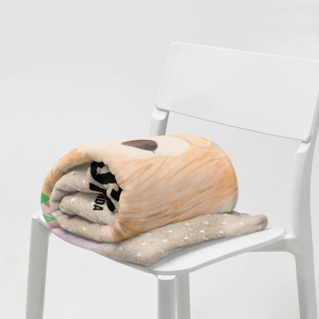 Baby blanket with name desert fox Flower Africa, flowers, desert, happy, desert fox, wreath of flowers