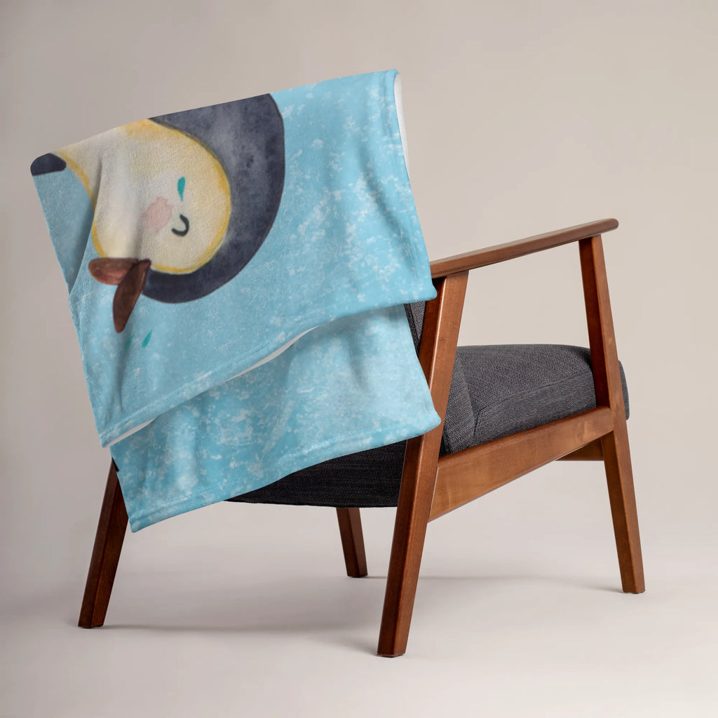 Baby blanket Penguin Laugh Geschenk Geburt, Babygeschenk, Krabbeldecke, Babydecke, Babyecke Kuscheldecke, Pinguin, lustiger Spruch, Humor, Optimismus, Fröhlichkeit, Fröhlich, Pinguine, Lachen
