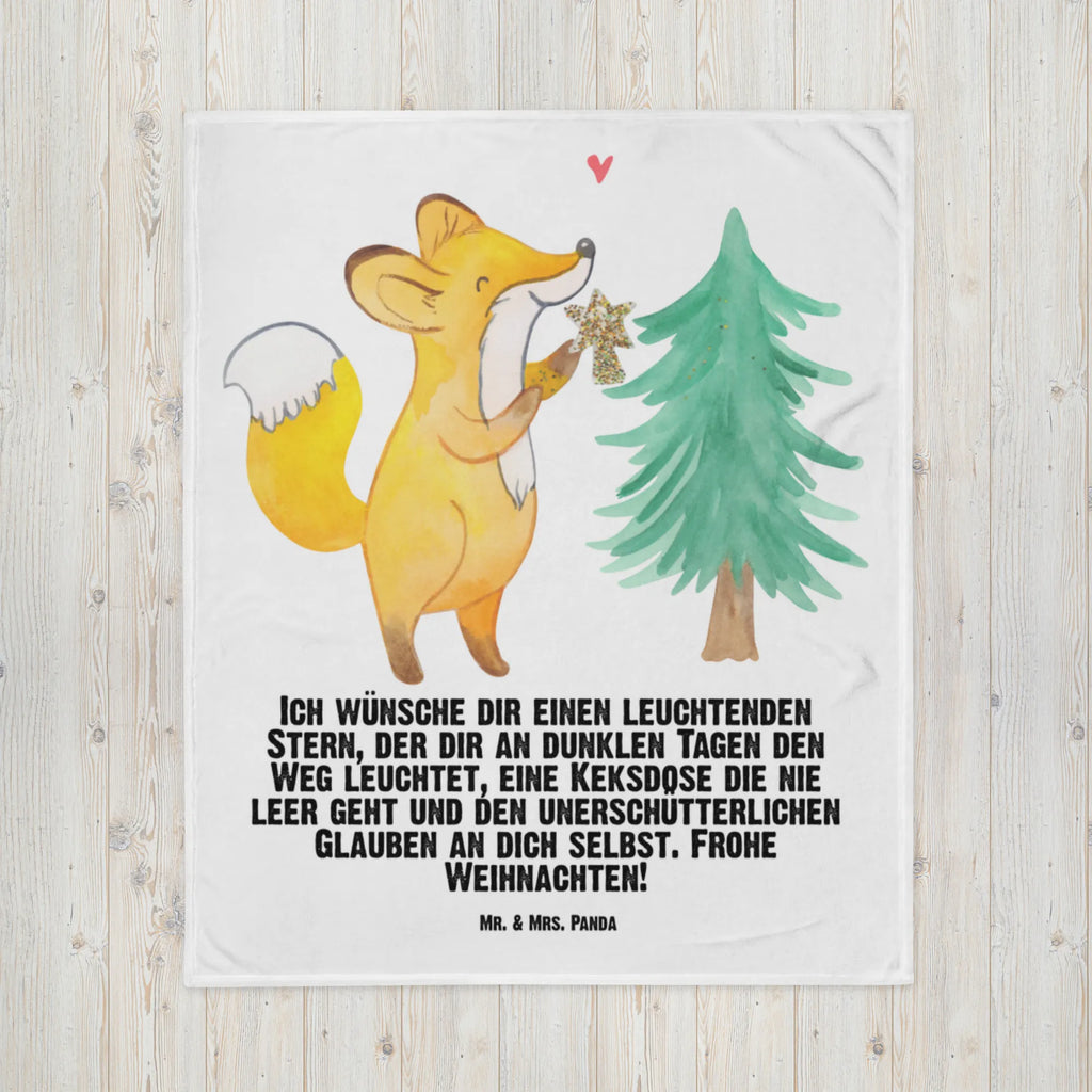 Kocyk dla niemowląt lis Choinka Zima, Boże Narodzenie, dekoracje świąteczne, Mikołaj, Adwent, Wigilia, zimowy motyw