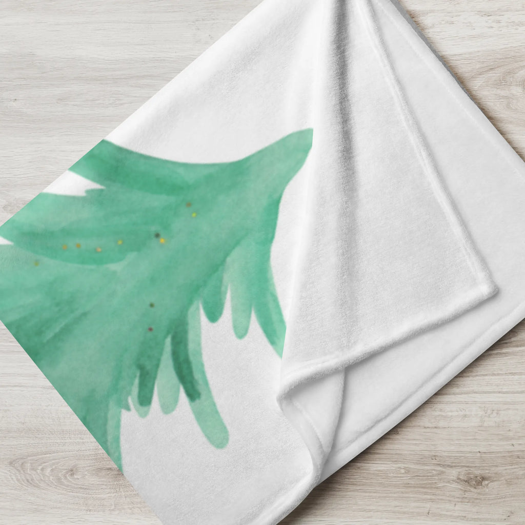 Kocyk dla niemowląt lis Choinka Zima, Boże Narodzenie, dekoracje świąteczne, Mikołaj, Adwent, Wigilia, zimowy motyw