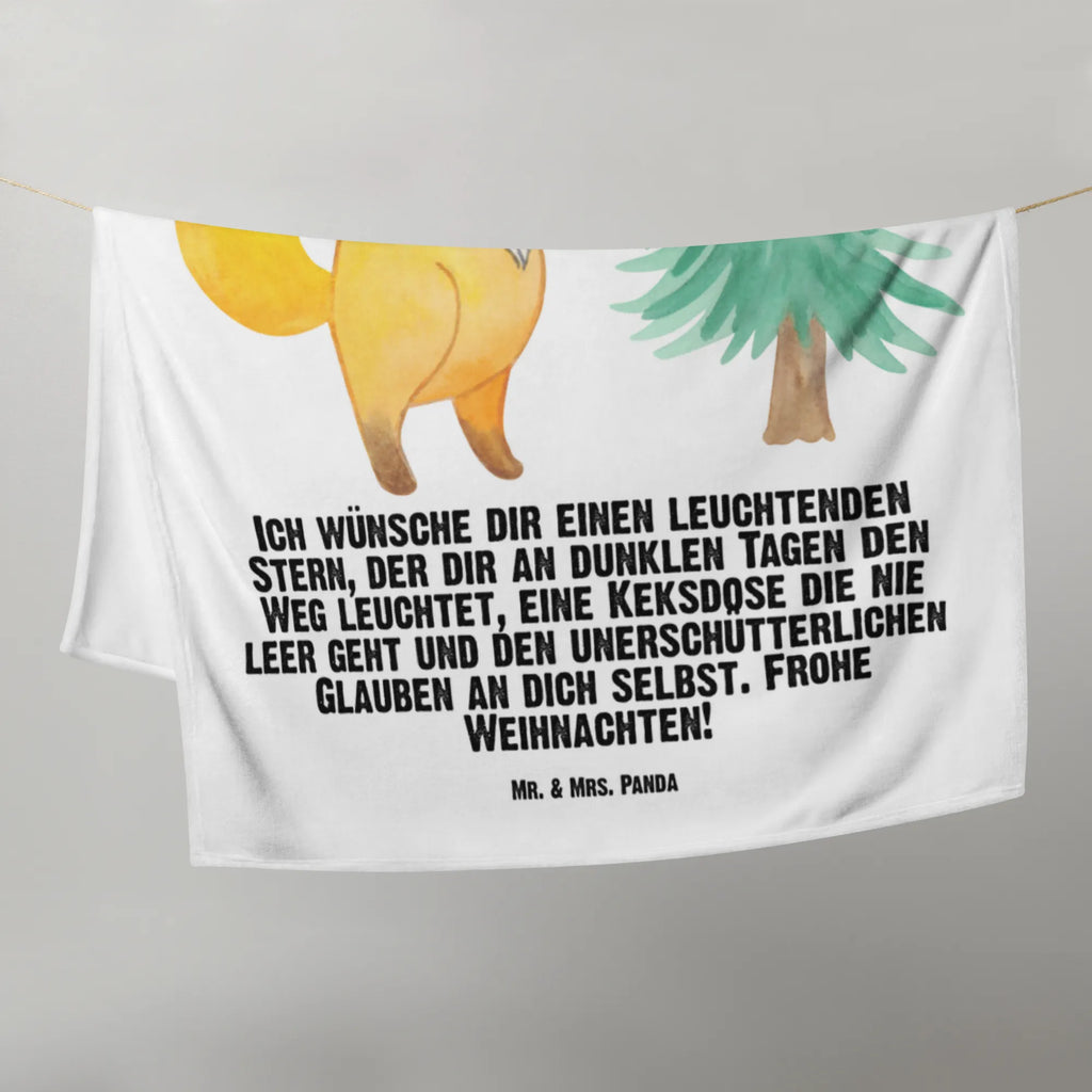 Kocyk dla niemowląt lis Choinka Zima, Boże Narodzenie, dekoracje świąteczne, Mikołaj, Adwent, Wigilia, zimowy motyw