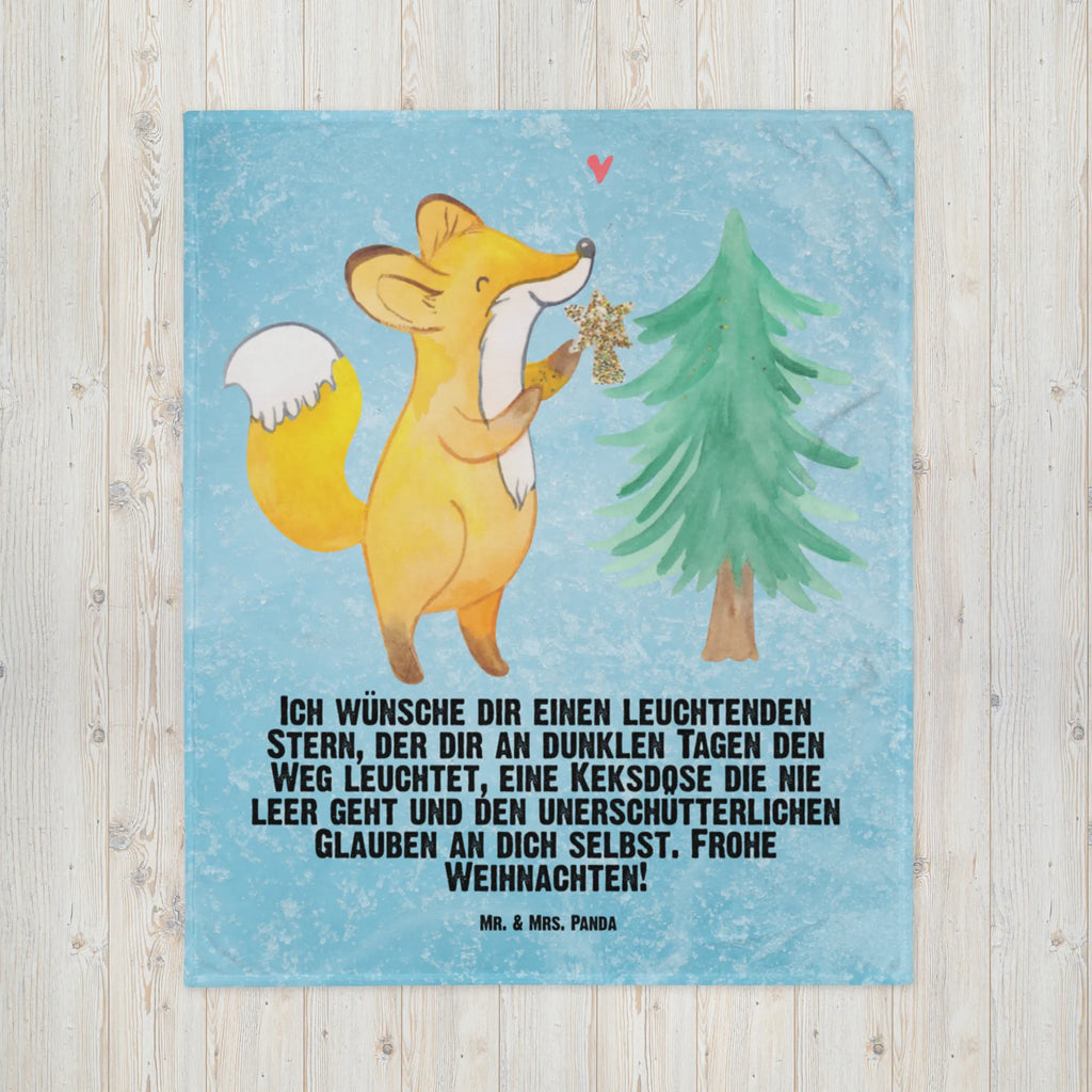 Kocyk dla niemowląt lis Choinka Zima, Boże Narodzenie, dekoracje świąteczne, Mikołaj, Adwent, Wigilia, zimowy motyw