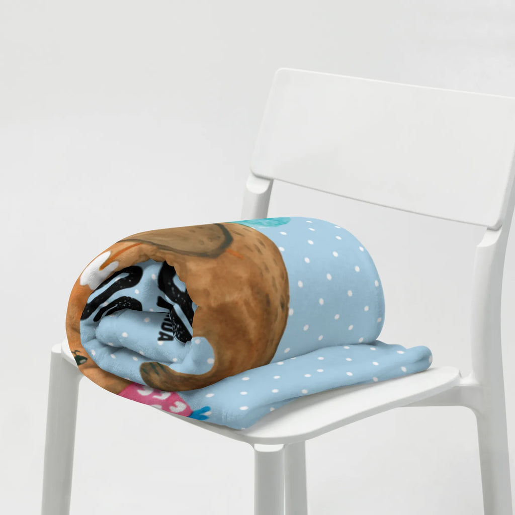 Kocyk dla niemowląt niedźwiedź Wróżka zębów Babydecke, Babygeschenk, Babyecke Kuscheldecke, Krabbeldecke, Geschenk Geburt, Bär, Teddy, Teddybär, Zahnfee, Milchzahn, Erster Zahn, Fee