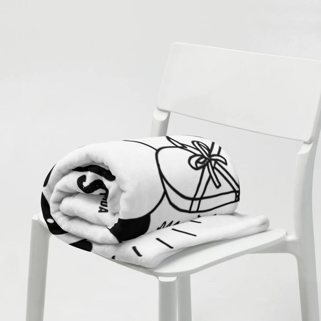 Baby blanket Panda Thank you Babydecke, Geschenk Geburt, Babygeschenk, Krabbeldecke, Babyecke Kuscheldecke