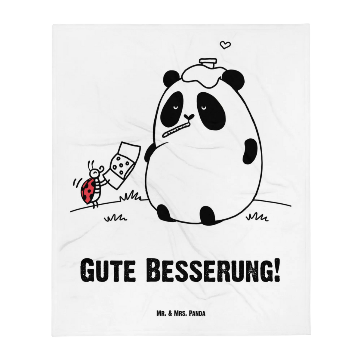 Baby blanket Panda Get well soon Fleecedecke, Erstlingsdecke, Kuschelplaid, Kinderwagendecke, Kinderdecke, Babybettdecke, Babydecke, Schlummerdecke, Plaid, Schmusedecke