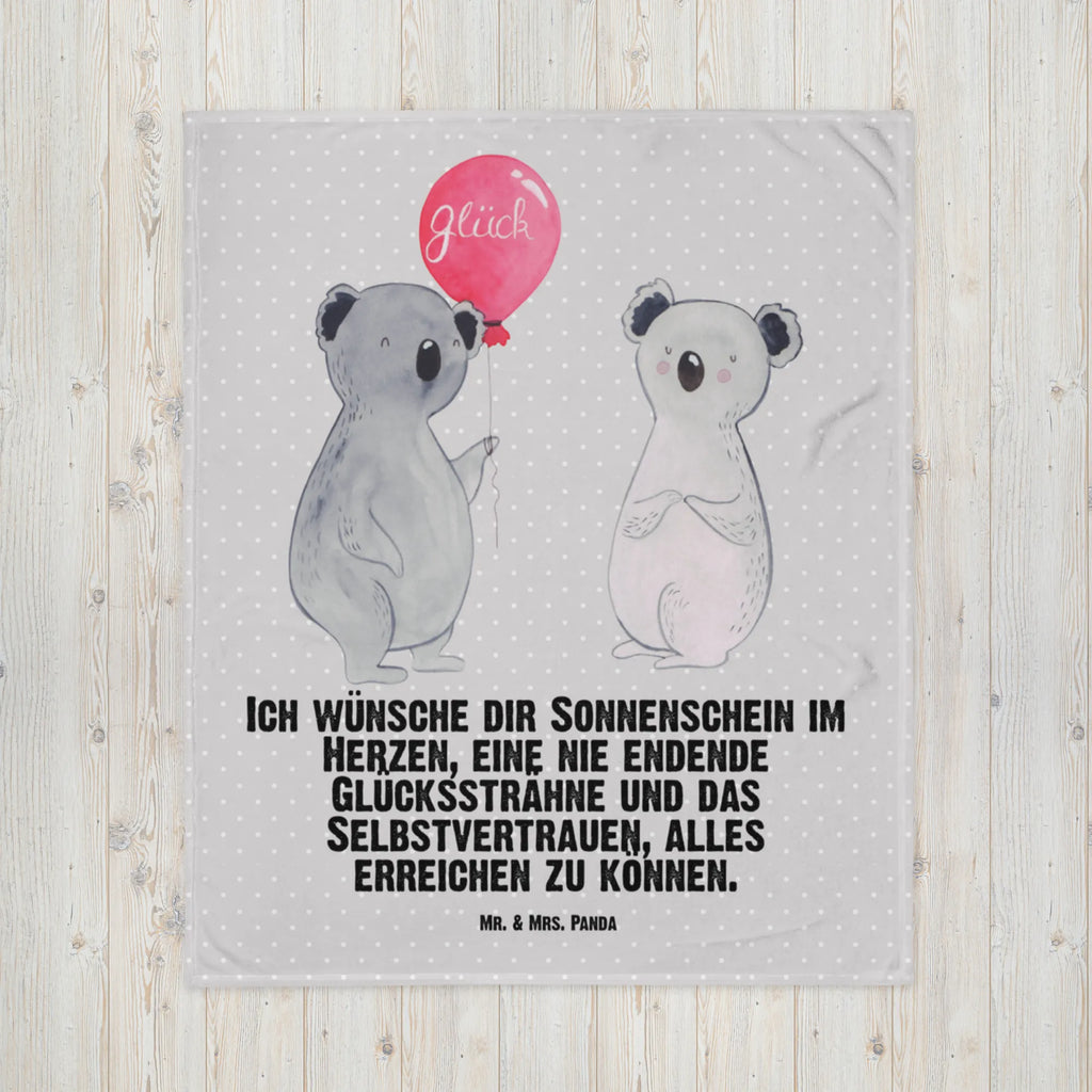 Kocyk dla niemowląt koala balon Babygeschenk, Babyecke Kuscheldecke, Babydecke, Krabbeldecke, Geschenk Geburt, Koala, Koalabär, Luftballon, Geburtstag, Geschenk, Party