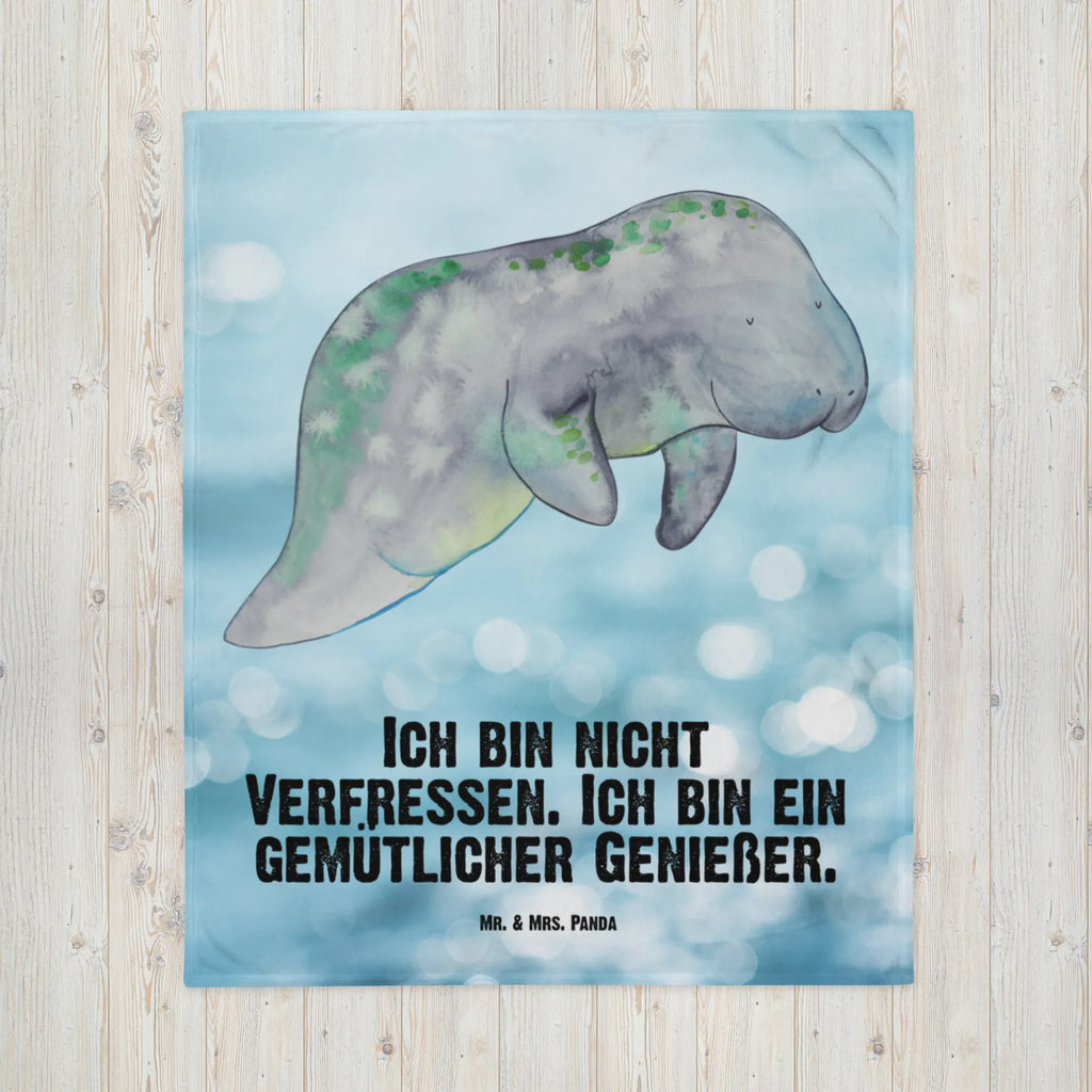 Baby blanket manatee Relax Krabbeldecke, Babygeschenk, Babyecke Kuscheldecke, Babydecke, Geschenk Geburt, Meerestiere, Meer, Urlaub, Diätwahn, Diät, Abnehmen, Seekuh, Süßigkeiten, Essen, Seekühe, Zucker