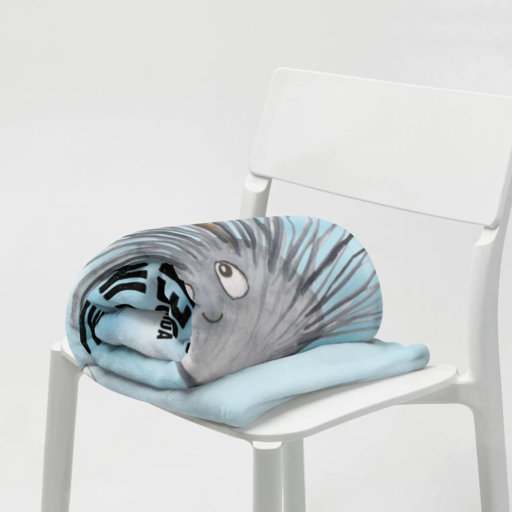 Kocyk dla niemowląt Jeżowiec Babygeschenk, Babydecke, Babyecke Kuscheldecke, Krabbeldecke, Geschenk Geburt, Meerestiere, Meer, Urlaub, Leben, Selbstakzeptanz, Seeigel, Achtsamkeit, Selbstliebe, Lebe, Hier und Jetzt
