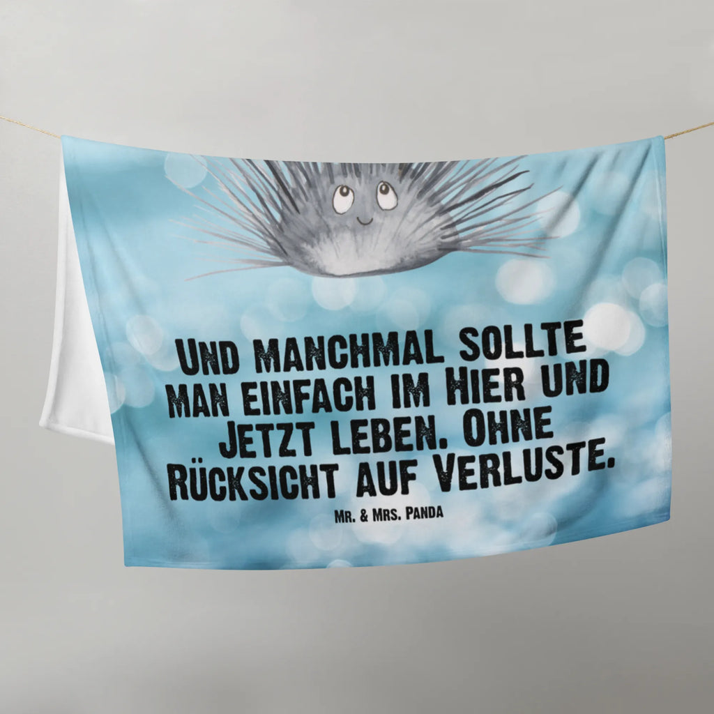 Kocyk dla niemowląt Jeżowiec Babygeschenk, Babydecke, Babyecke Kuscheldecke, Krabbeldecke, Geschenk Geburt, Meerestiere, Meer, Urlaub, Leben, Selbstakzeptanz, Seeigel, Achtsamkeit, Selbstliebe, Lebe, Hier und Jetzt