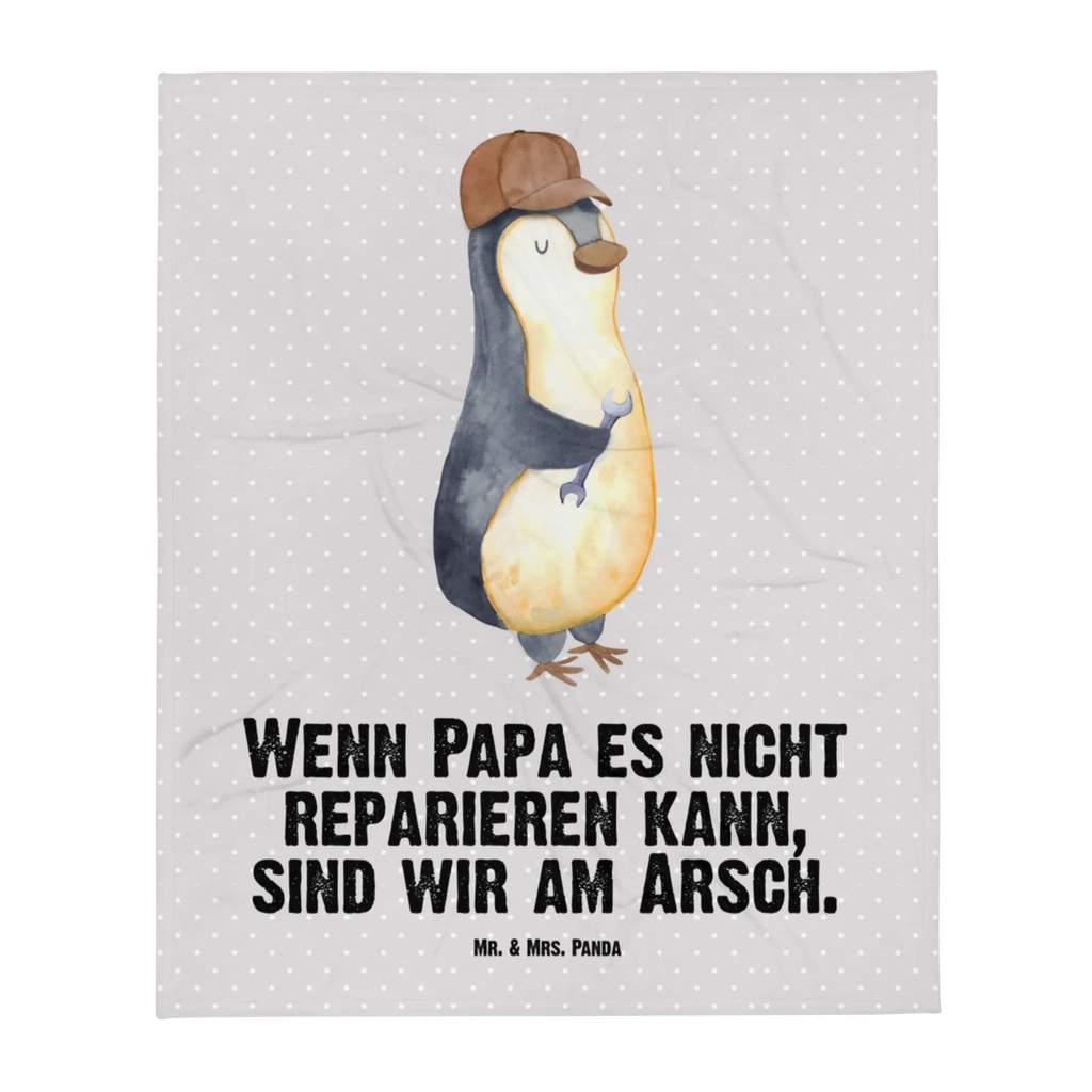 Kocyk dla niemowląt Jeśli tata tego nie naprawi, to jesteśmy w dupie Babygeschenk, Geschenk Geburt, Krabbeldecke, Babydecke, Babyecke Kuscheldecke, Familie, Vatertag, Muttertag, Bruder, Schwester, Mama, Papa, Oma, Opa, Vater, Bester Papa der Welt, Geschenk Papa