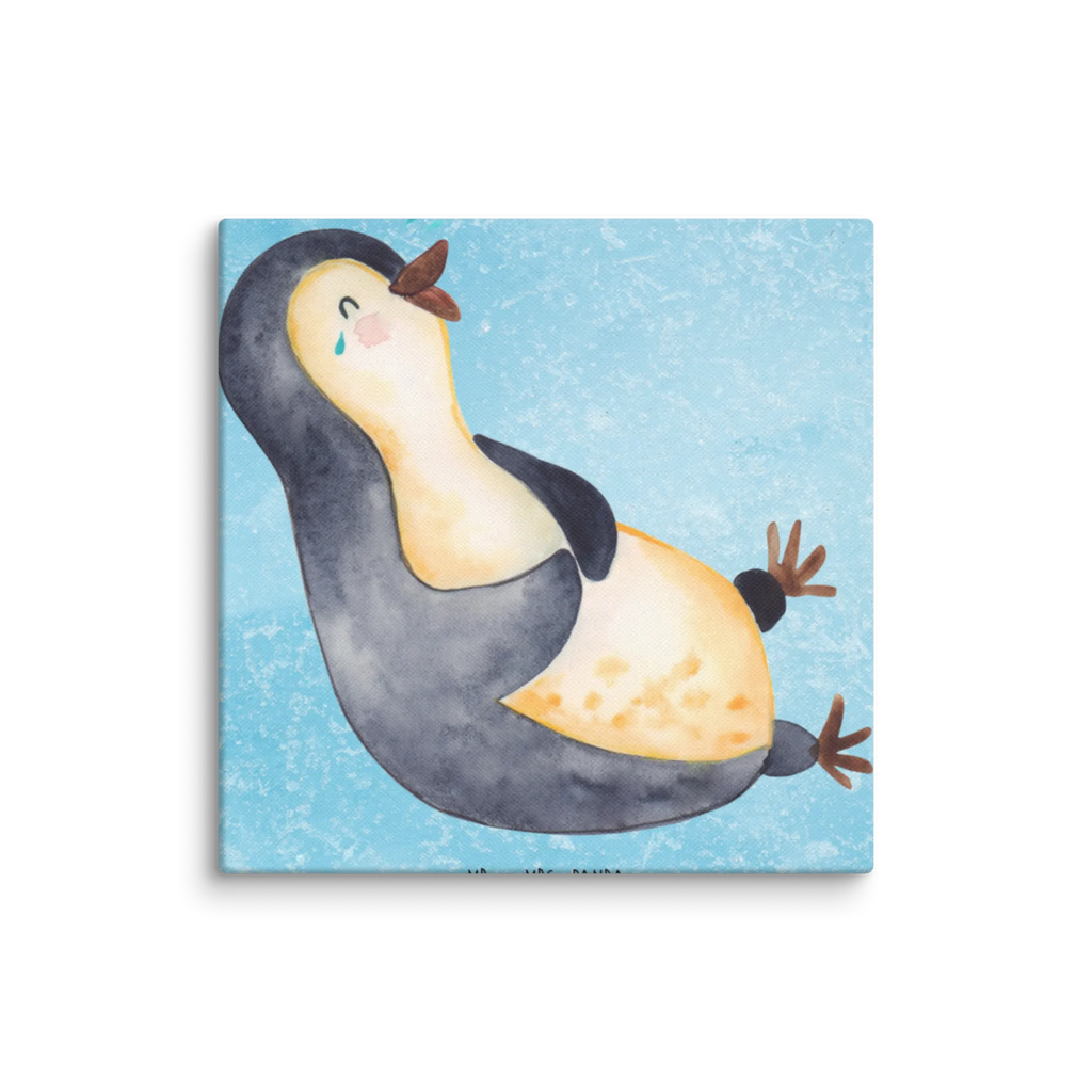 Canvas picture pingwin Śmiech Leinwand, Kunstdruck, Wanddeko, Bild, Dekoration, Pinguin, Lachen, Pinguine, lustiger Spruch, Fröhlich, Humor, Optimismus, Fröhlichkeit
