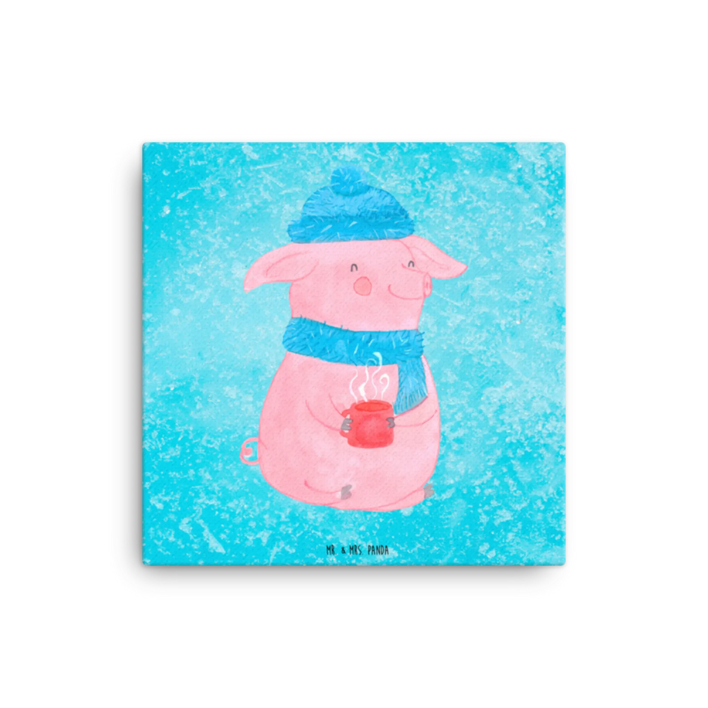 Canvas picture Pig Mulled wine Kunstdruck, Leinwand, Weihnachtsdeko, Winter, Nikolaus, Advent, Heiligabend, Wintermotiv, Weihnachten, Punsch, Weihnachtsmarkt, Glühschwein, Glühwein