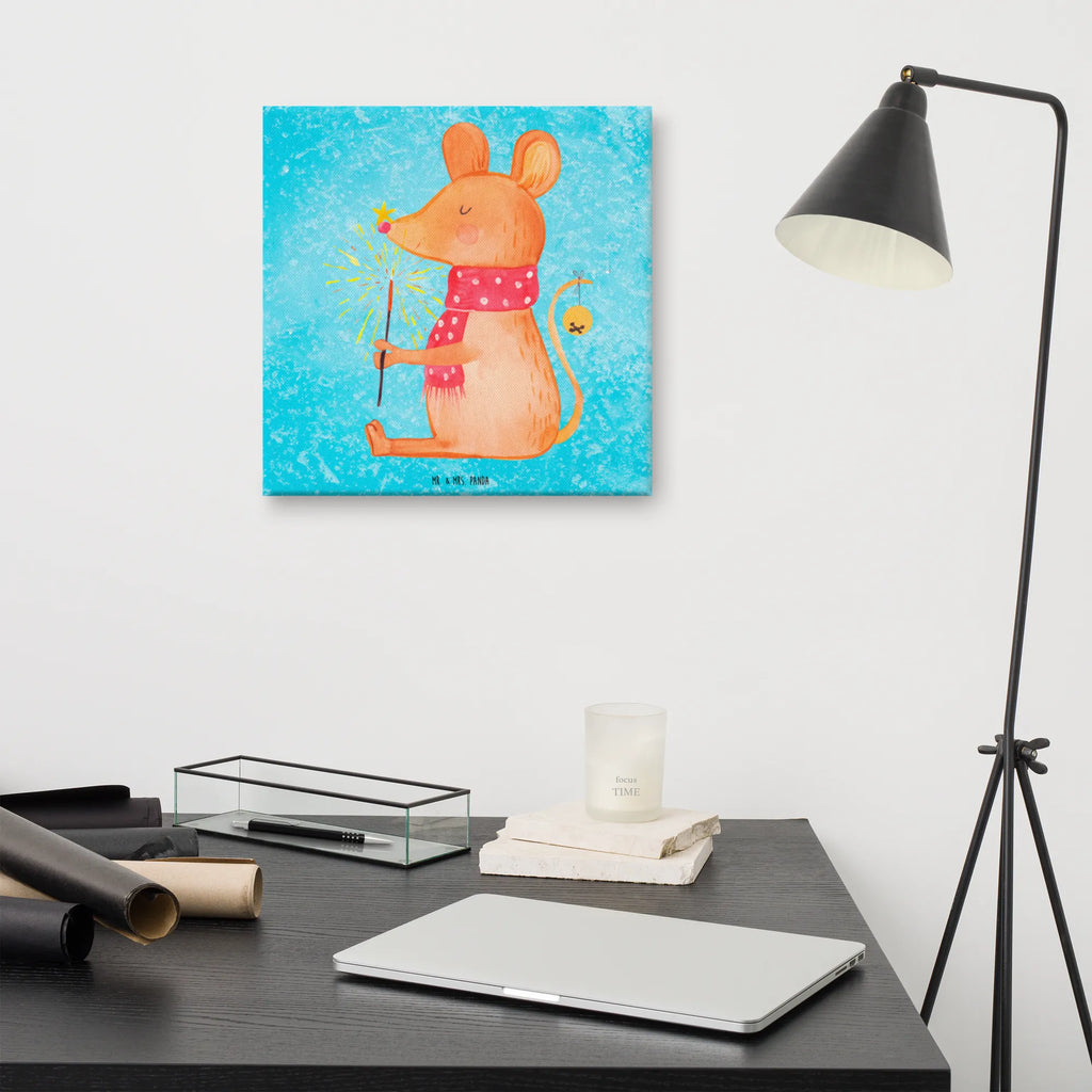 Canvas picture Mouse Christmas Leinwand, Bild, Kunstdruck, Wanddeko, Dekoration, Winter, Weihnachten, Weihnachtsdeko, Nikolaus, Advent, Heiligabend, Wintermotiv, Frohe Weihnachten, Weihnachtsgruß, Weihnachtsmotiv, Maus, Mäuschen, Weihnachtswunder