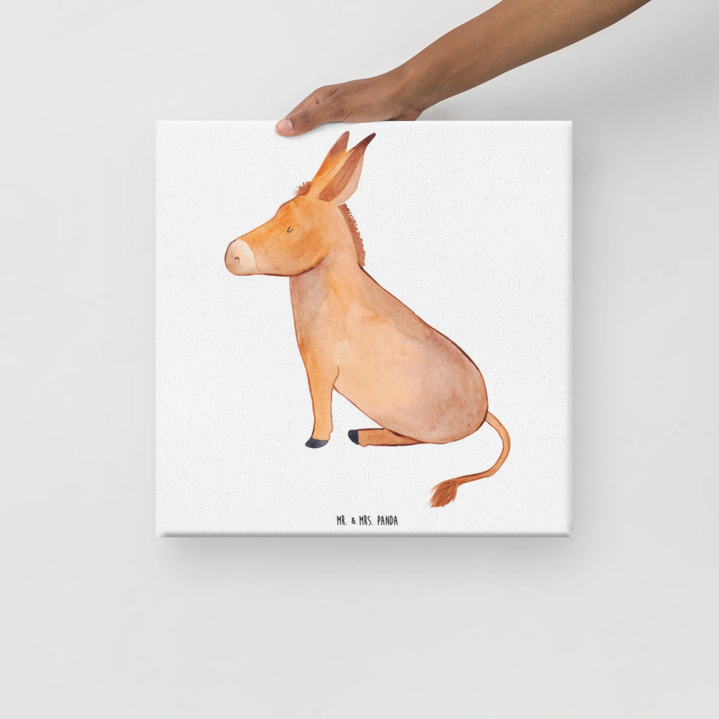 Canvas picture Donkey Kunstdruck, Leinwand, Lustige Sprüche, Tiere, Tiermotive, Gute Laune, Lebensmut, Positive Gedanken, Mut, Esel, Weisheit, Ziel, Tapferkeit, Erfolg, Lebensglück, Zuversicht, Lebensziel