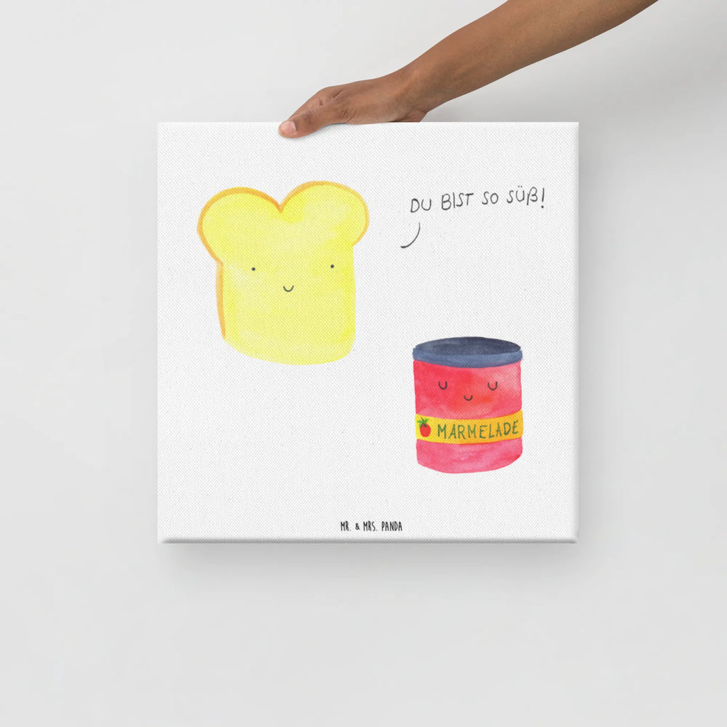 Leinwand Bild Toast & Marmelade Wanddeko, Bild, Leinwand, Kunstdruck, Dekoration, Tiermotive, Gute Laune, lustige Sprüche, Tiere, Brot, Küche Deko, Marmelade, Toast, Frühstück Einladung, süße Postkarte, süß, Toastbrot, Dreamteam, Küche Spruch