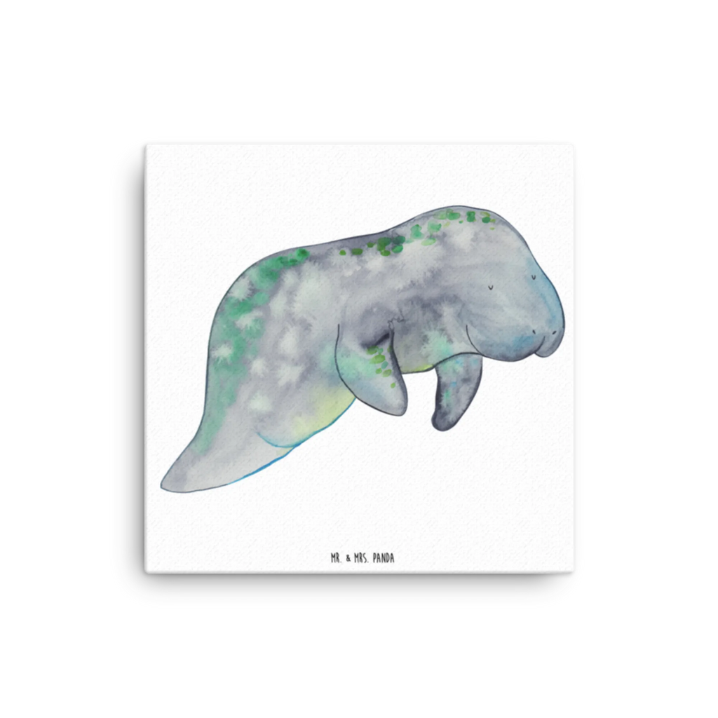 Leinwand Bild Seekuh chillt Kunstdruck, Leinwand, Meerestiere, Meer, Urlaub, Seekuh, Süßigkeiten, Diät, Essen, Seekühe, Zucker, Abnehmen, Diätwahn