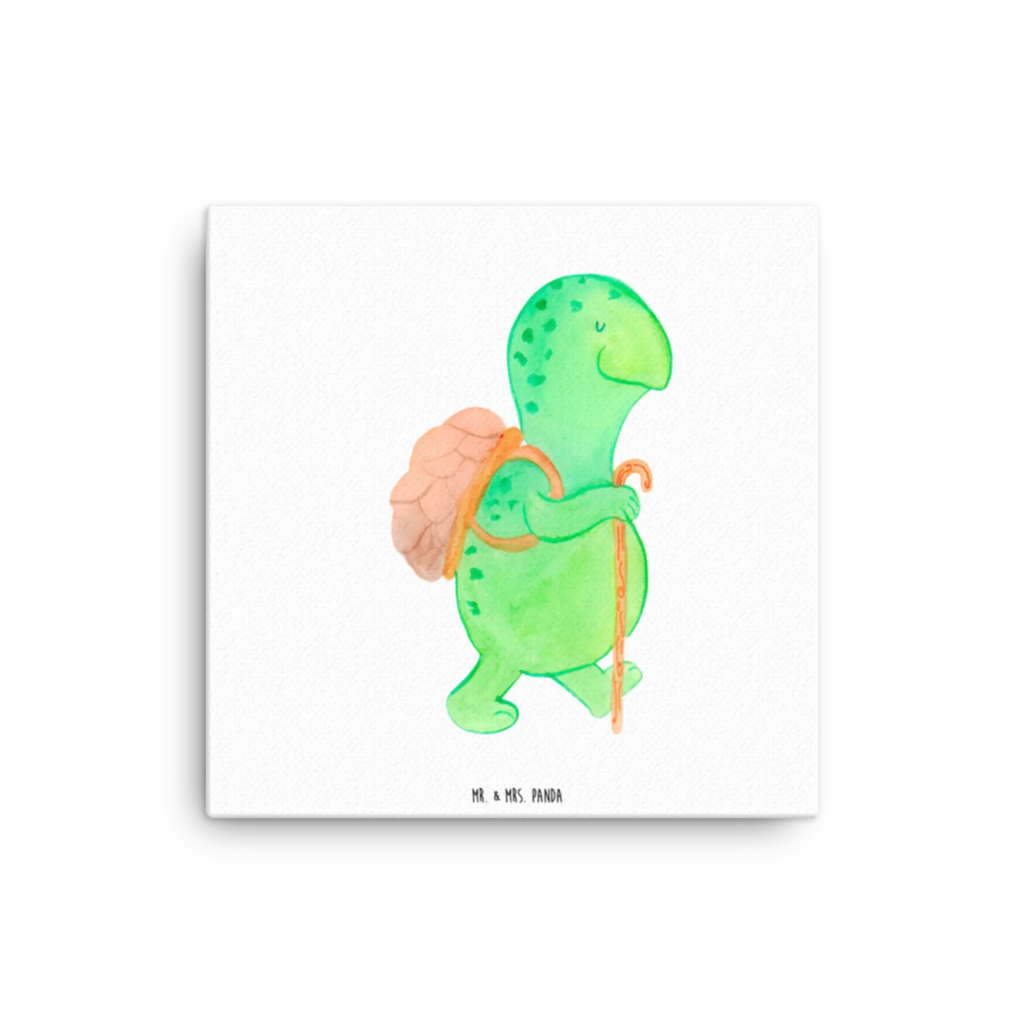 Leinwand Bild Schildkröte Wanderer Kunstdruck, Leinwand, Schildkröte, Schildkröten, Motivationssprüche, Motivationsspruch, Neuanfang, Motivation