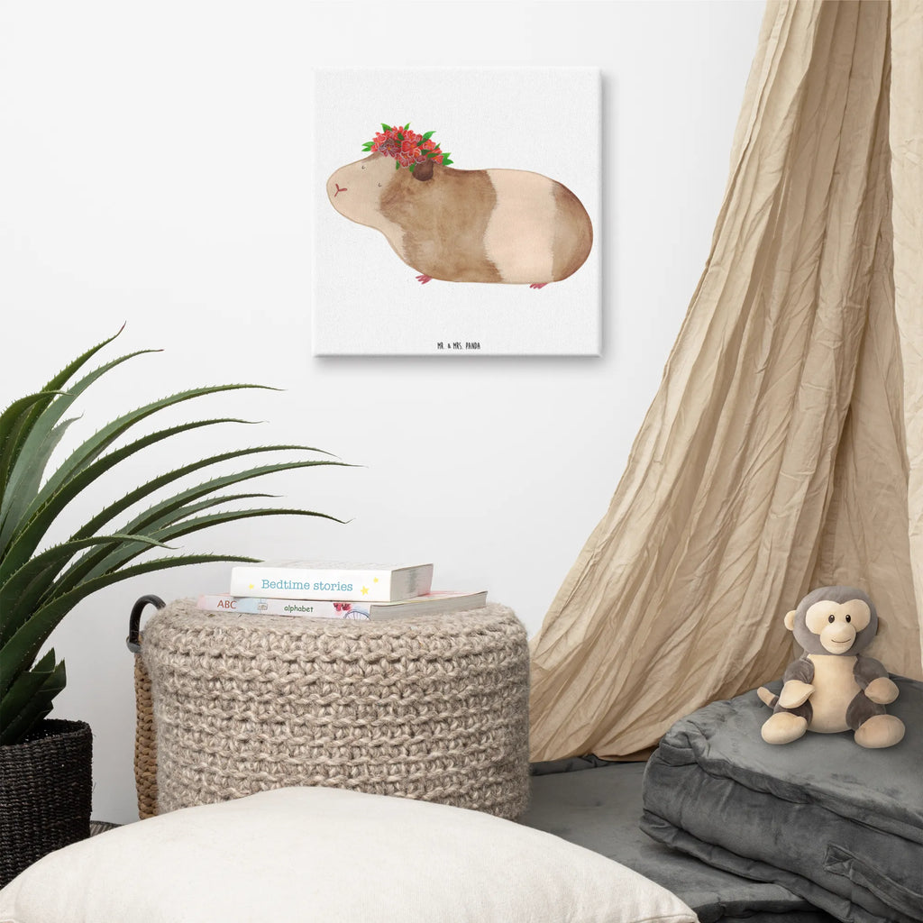 Canvas picture Guinea pig wisdom Dekoration, Kunstdruck, Leinwand, Bild, Wanddeko, Tiermotive, Gute Laune, lustige Sprüche, Tiere, Motivation, Weisheit, Meerschweinchen, Realität, Wunder, Wunderland, Meerie, Meeries, Blumenkind, Spruch