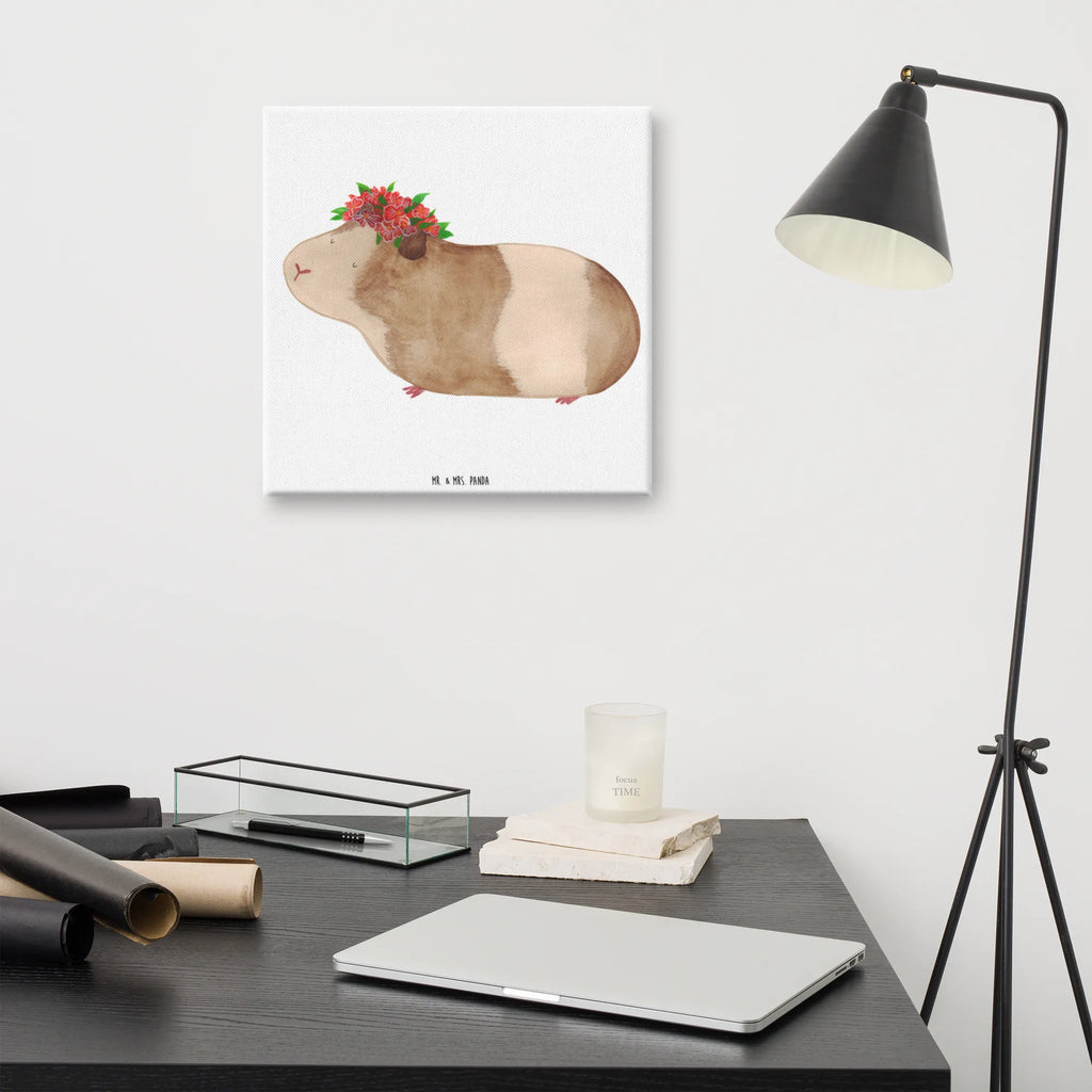 Canvas picture Guinea pig wisdom Dekoration, Kunstdruck, Leinwand, Bild, Wanddeko, Tiermotive, Gute Laune, lustige Sprüche, Tiere, Motivation, Weisheit, Meerschweinchen, Realität, Wunder, Wunderland, Meerie, Meeries, Blumenkind, Spruch
