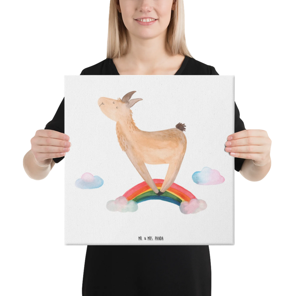 Canvas picture lama rainbow Leinwand, Bild, Wanddeko, Kunstdruck, Dekoration, Lama, Alpaka, Schule, Haters, Haters gonna hate, Außenseiter, Regenbogen, Lamas, Abi, Wolkenland, Freiheit, Selbstständig, Hobby