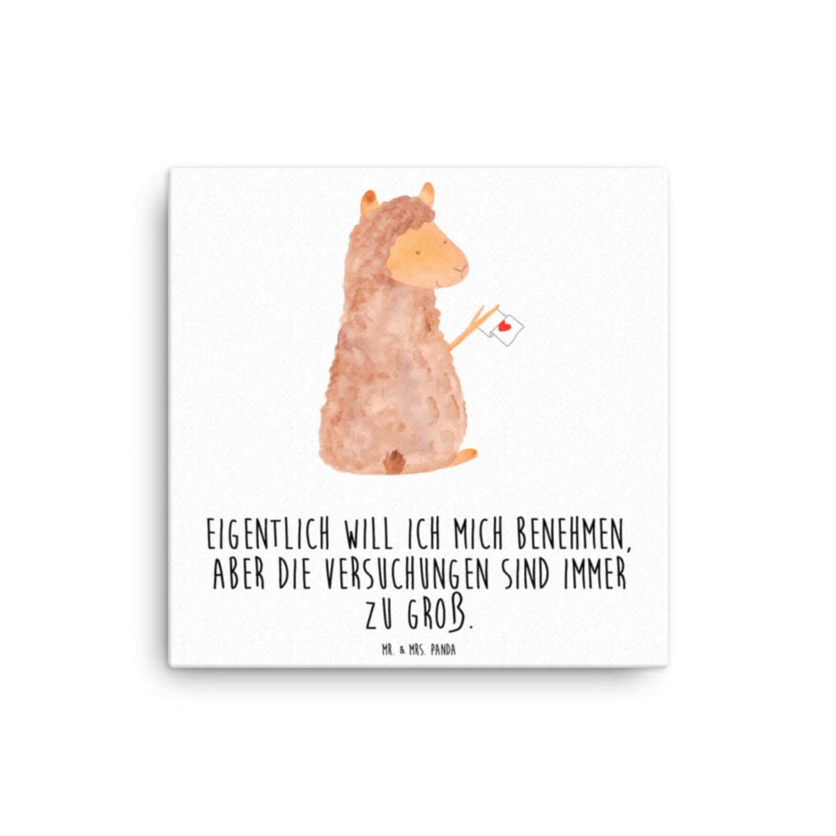 Canvas picture alpaca banner Leinwand, Kunstdruck, Lama, Alpaka, Lamas, Alpakas, Liebe