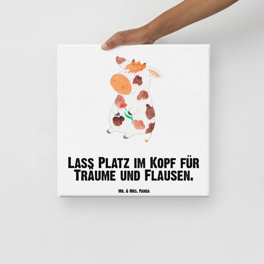 Leinwand Bild Kuh Wanddeko, Kunstdruck, Dekoration, Bild, Leinwand, Bauernhof, Hoftiere, Landwirt, Landwirtin, Hof, Motivtion, Milchkuh, Träume, Spruch, Magie, Milch, Kuh, Flausen, Kühe