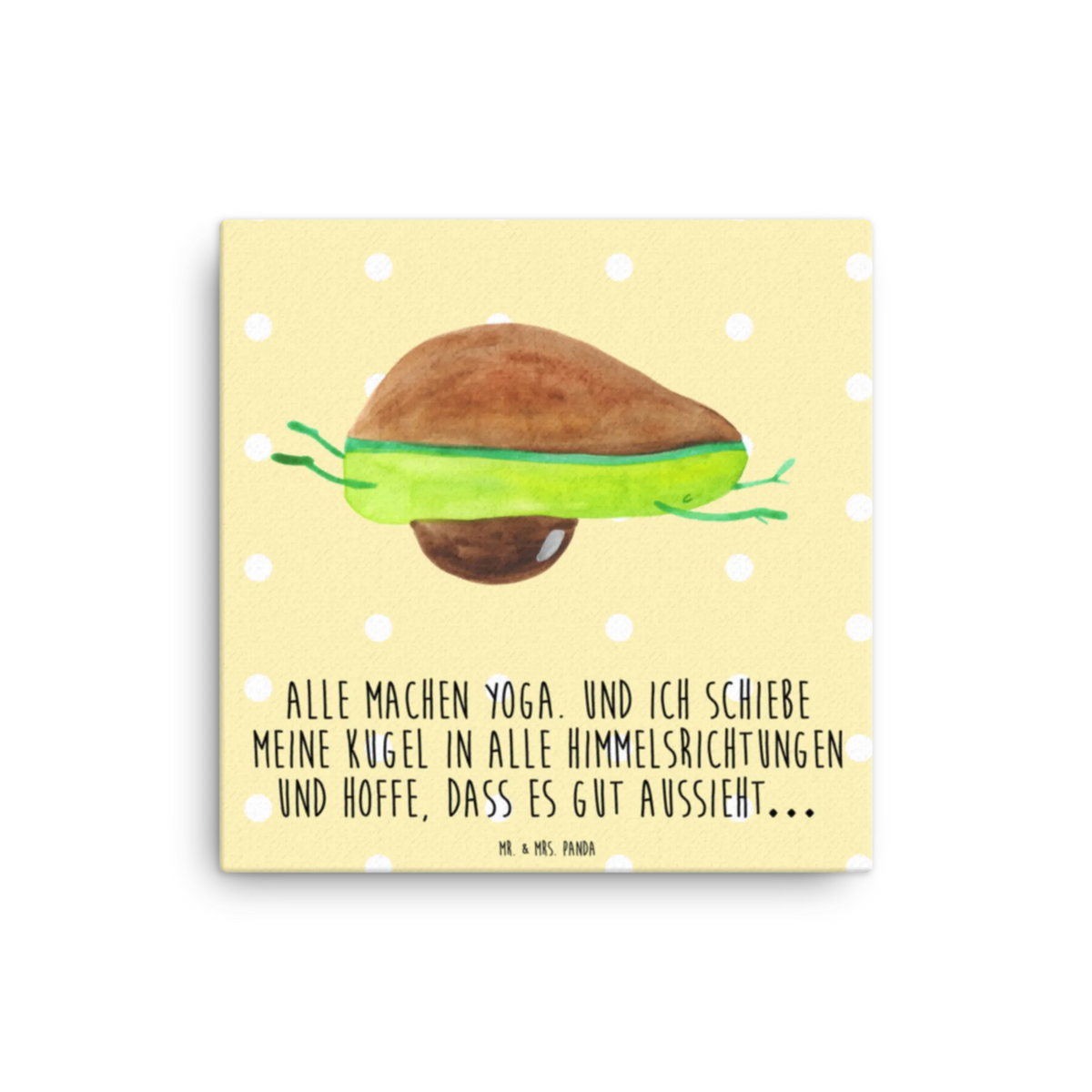 Canvas picture avocado yoga vegetables
