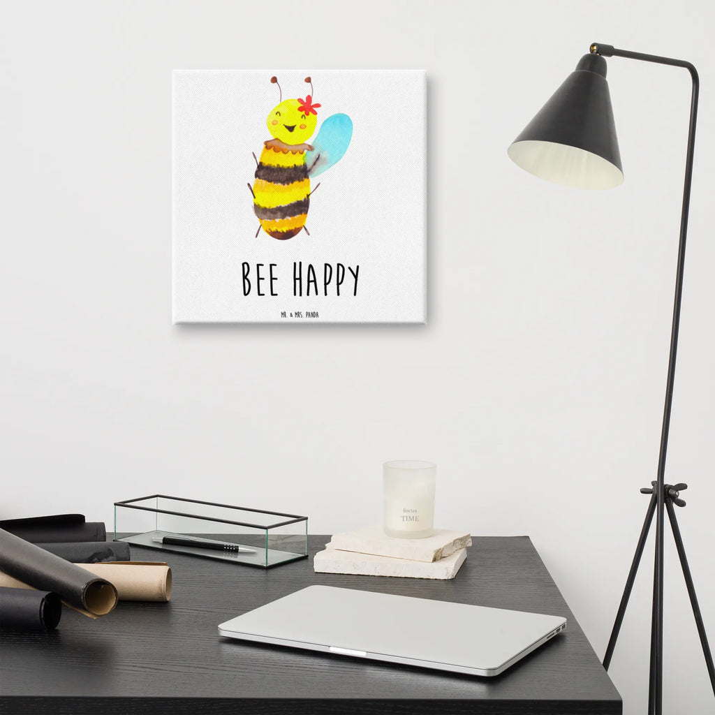 Canvas picture bee happy Kunstdruck, Leinwand, Hummel, Biene, Wespe