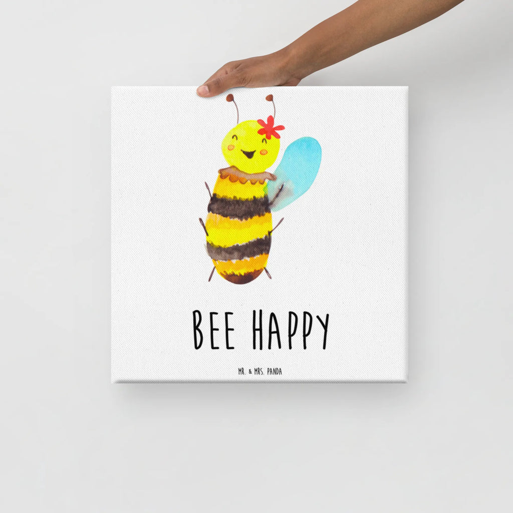 Canvas picture bee happy Kunstdruck, Leinwand, Hummel, Biene, Wespe
