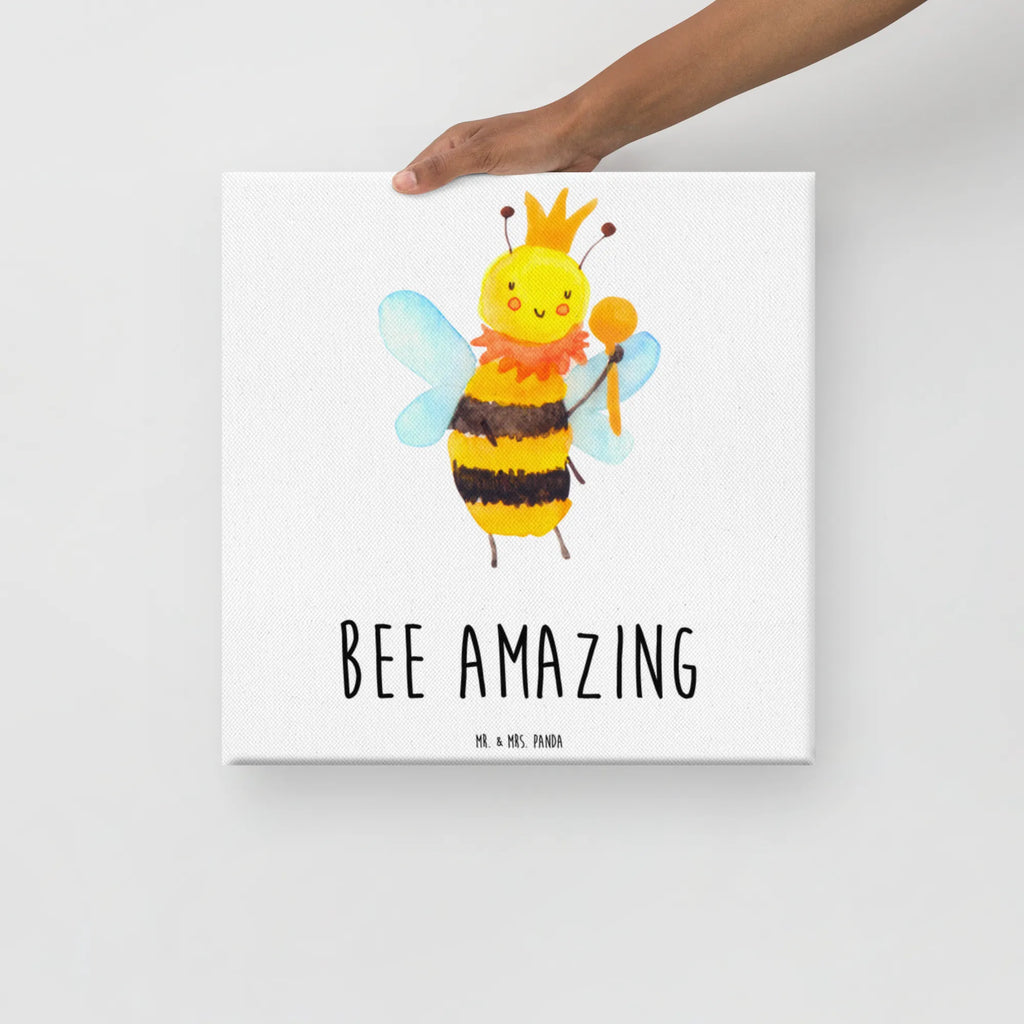 Canvas picture bee king Leinwand, Kunstdruck, Hummel, Biene, Wespe