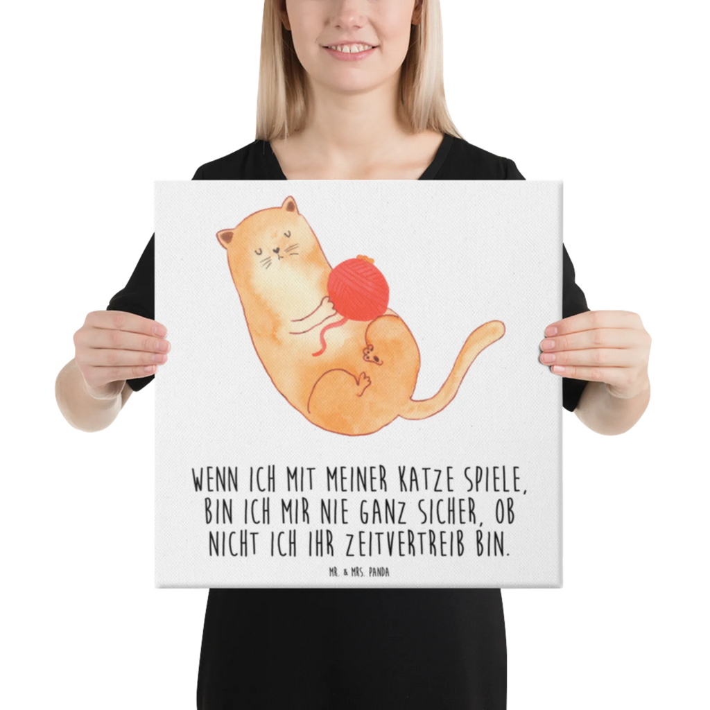 Leinwand Bild Katze Wolle Kunstdruck, Leinwand, Katzenmotiv, Katzenfan, Katzendeko, Katzenfreund, Katzenliebhaber, Katzenprodukte, Katzenartikel, Katzenaccessoires, Katzensouvenirs, Katzenliebhaberprodukte, Katzenmotive, Katze, Katzenhalter, Haustier, Verspielt, Wolle, Cats, Spiel, Mietze, Katzen, Wollknäuel, Katzenbesitzerin, Spielen, Kater, Cat