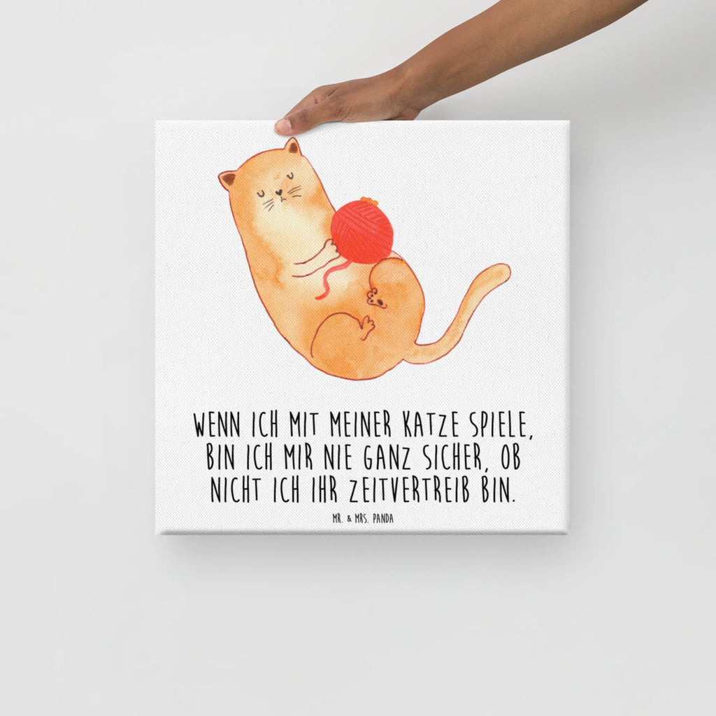 Leinwand Bild Katze Wolle Kunstdruck, Leinwand, Katzenmotiv, Katzenfan, Katzendeko, Katzenfreund, Katzenliebhaber, Katzenprodukte, Katzenartikel, Katzenaccessoires, Katzensouvenirs, Katzenliebhaberprodukte, Katzenmotive, Katze, Katzenhalter, Haustier, Verspielt, Wolle, Cats, Spiel, Mietze, Katzen, Wollknäuel, Katzenbesitzerin, Spielen, Kater, Cat