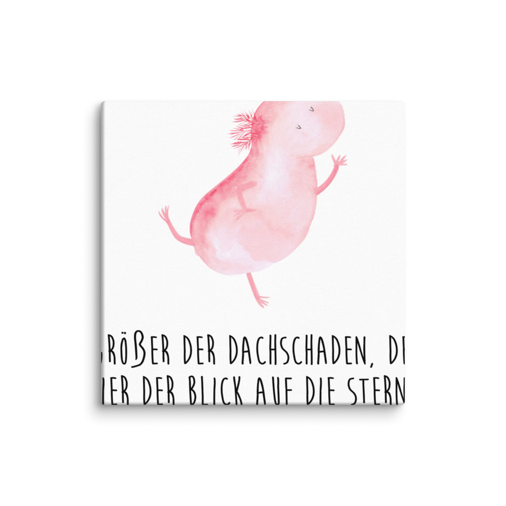 Leinwand Bild Axolotl tanzt Kunstdruck, Leinwand, Molch, Axolotl, Lurch, Axolot, Verrückt, Lurche, Schwanzlurch, Beste Freundin, Sterne, Freundin, Dachschaden