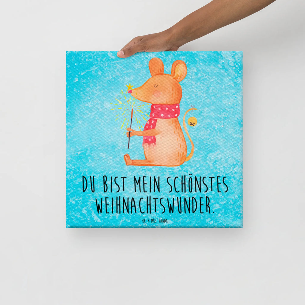 Canvas picture Mouse Christmas Leinwand, Bild, Kunstdruck, Wanddeko, Dekoration, Winter, Weihnachten, Weihnachtsdeko, Nikolaus, Advent, Heiligabend, Wintermotiv, Frohe Weihnachten, Weihnachtsgruß, Weihnachtsmotiv, Maus, Mäuschen, Weihnachtswunder