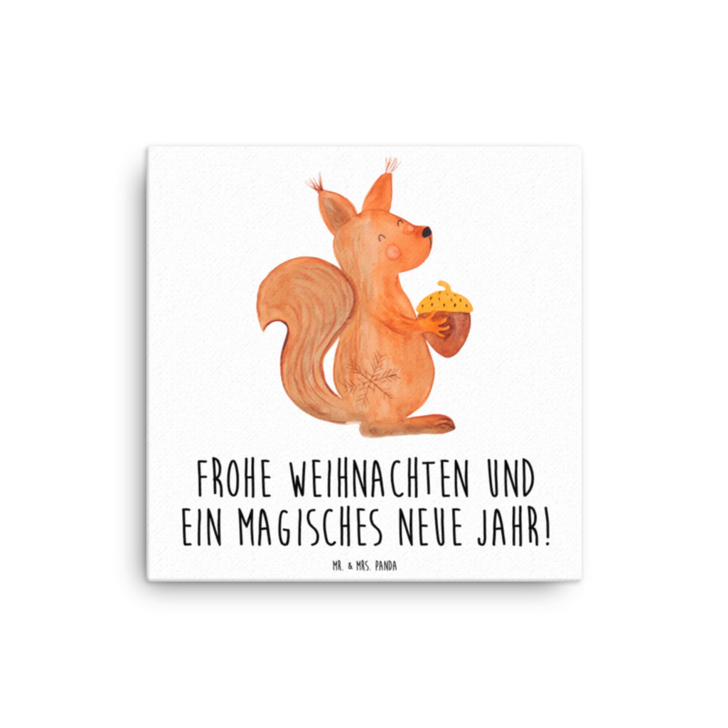 Canvas picture Squirrel Christmas Kunstdruck, Leinwand, Weihnachtsdeko, Winter, Nikolaus, Advent, Heiligabend, Wintermotiv, Weihnachten, Weihnachtsmotiv, Weihnachtsgruß, Frohe Weihnachten, Frohes Neues Jahr, Vogel, Guten Rutsch, Neujahr
