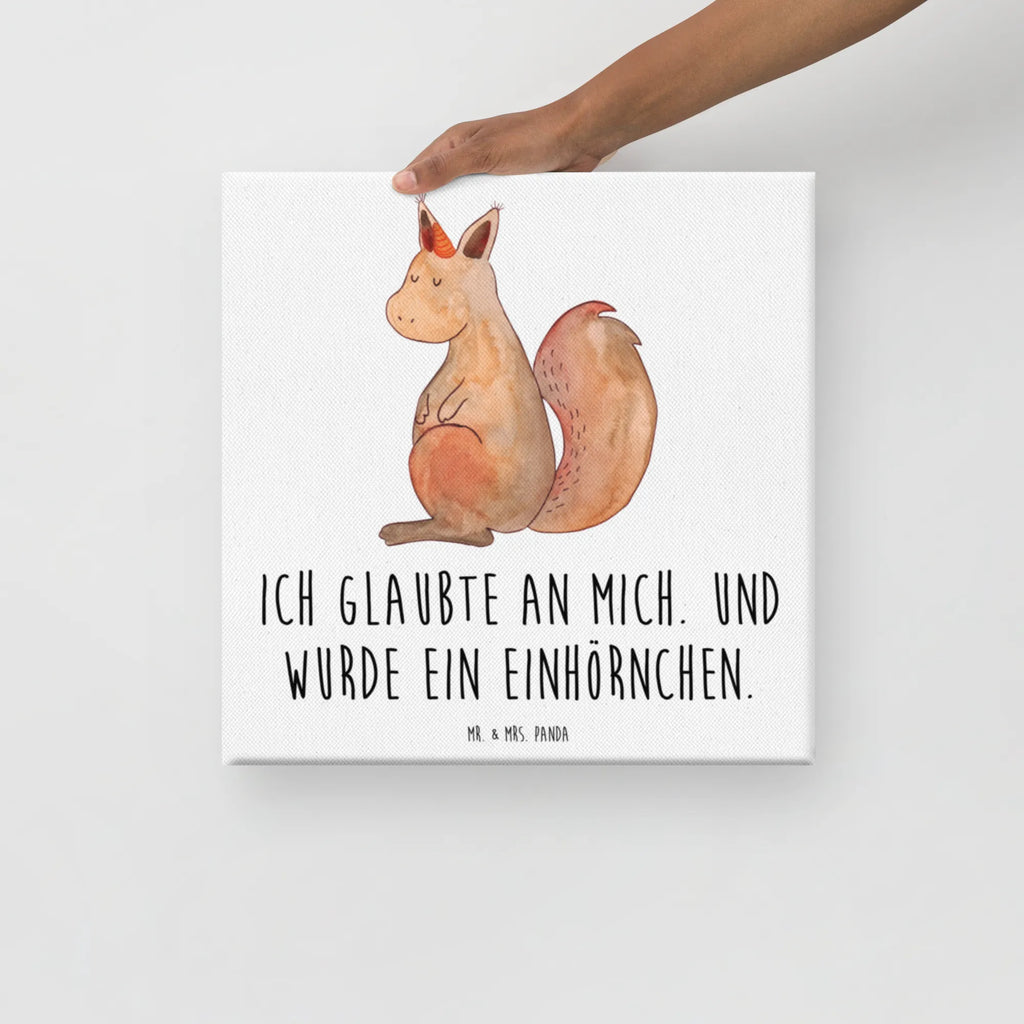 Canvas picture unicorn Believe Leinwand, Bild, Kunstdruck, Wanddeko, Dekoration, Einhorn, Einhörner, Einhorn Deko, Unicorn, Einhörnchen, Eichhörnchen, Eichhorn