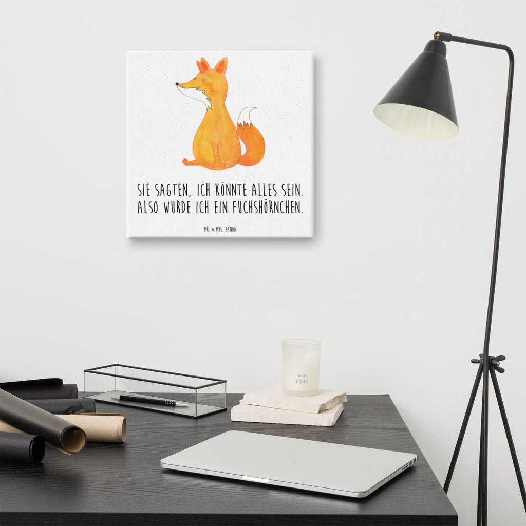 Leinwand Bild Fuchshörnchen Leinwand, Bild, Kunstdruck, Wanddeko, Dekoration, Einhorn, Einhörner, Einhorn Deko, Unicorn, Fuchs, Unicorns, Fuchshörnchen, Fuchshorn, Foxycorn, Füchse