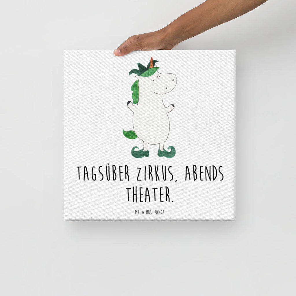 Canvas picture unicorn joker Bild, Leinwand, Wanddeko, Kunstdruck, Unicorn, Einhorn, Einhorn Deko, Einhörner, Hofnarr, Gaukler, Mittelalter, Kasper