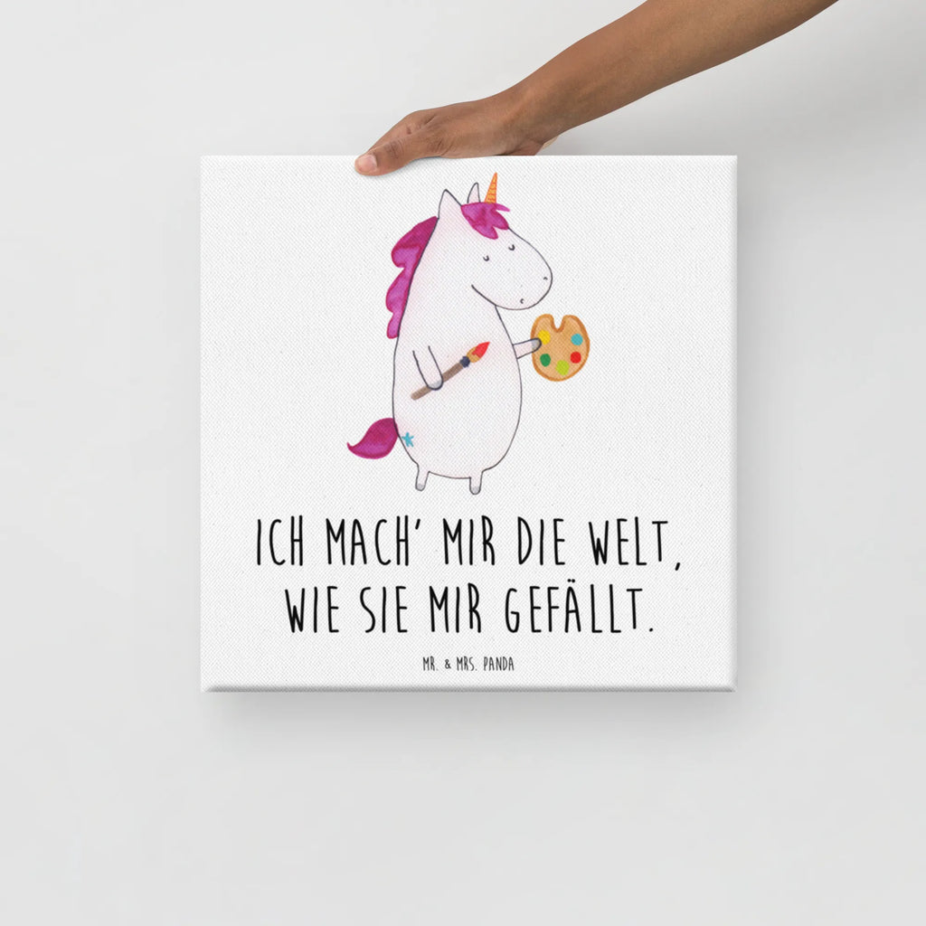 Canvas picture unicorn Artist Wanddeko, Bild, Leinwand, Dekoration, Kunstdruck, Einhorn, Einhörner, Einhorn Deko, Unicorn, Artist, Geschenk, Farbe, Maler, Zeichnen, Pinsel, Künstler, Stift, Englisch, Malen, Welt