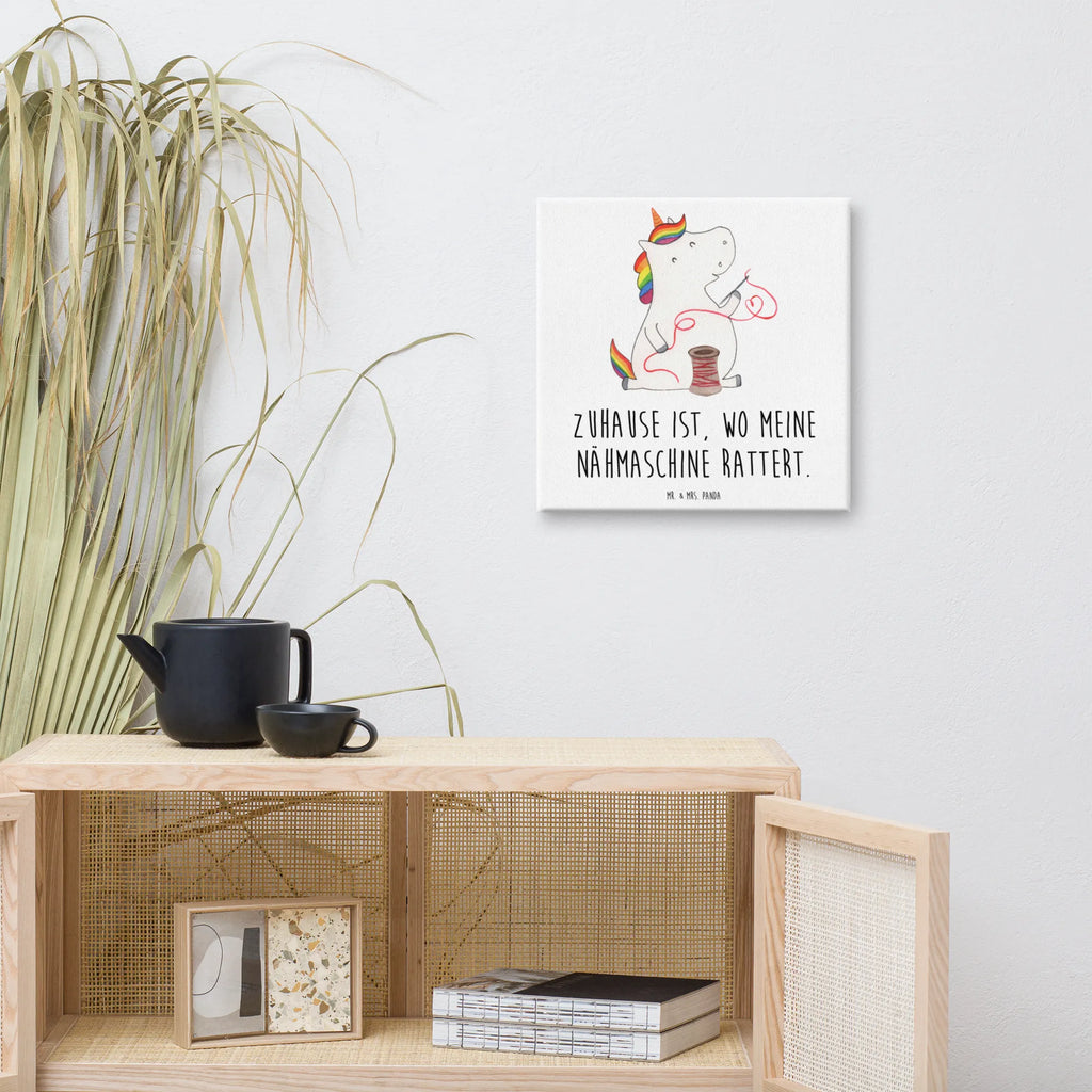 Leinwand Bild Einhorn Näherin Kunstdruck, Leinwand, Unicorn, Einhorn, Einhorn Deko, Einhörner, Nähzimmer, Freundin, Nähen, Stricken, Häkeln, Basteln, Mädchen, Näherin