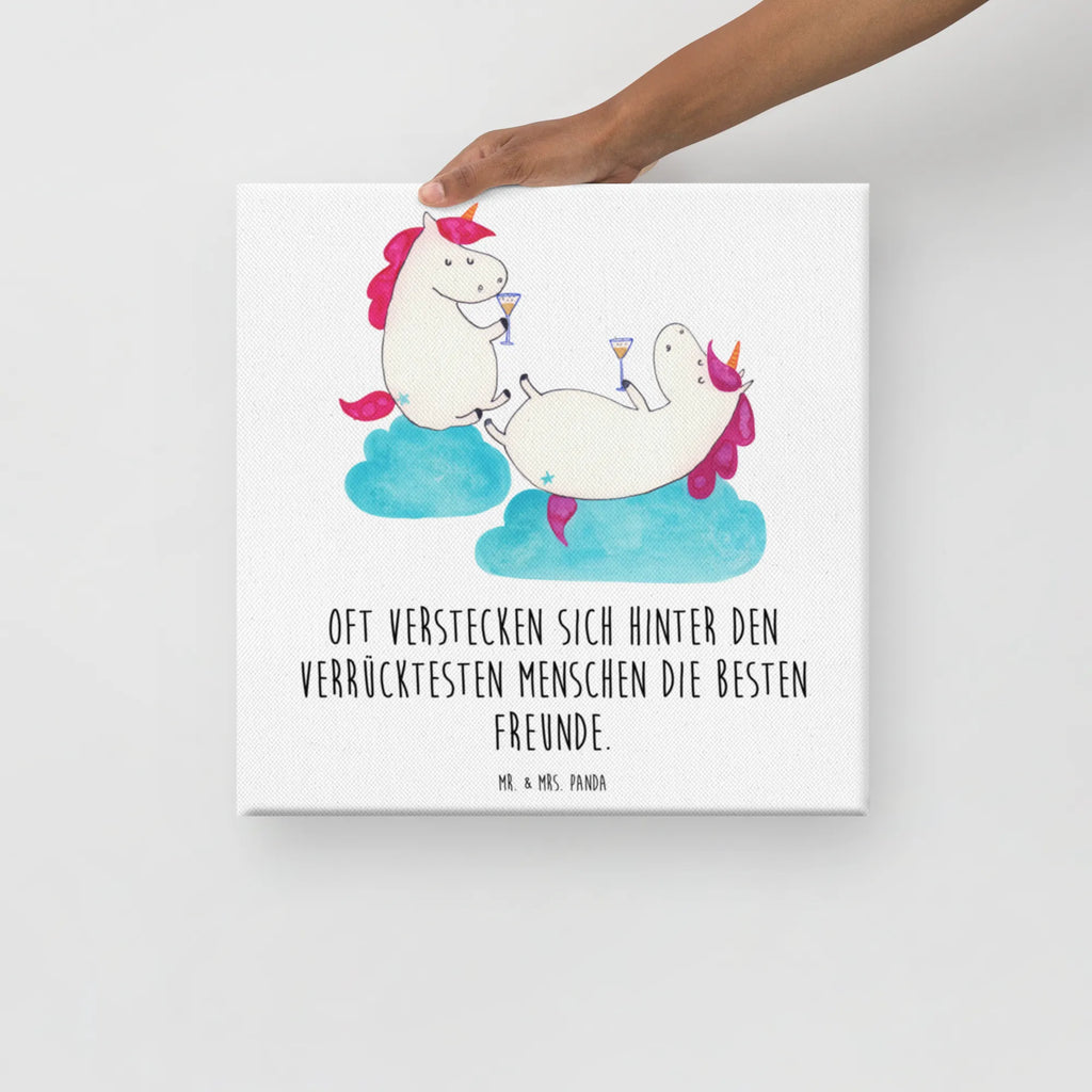 Leinwand Bild Einhörner Sekt Leinwand, Kunstdruck, Unicorn, Einhorn, Einhorn Deko, Einhörner, Freundinnen, BFF, Anstoßen, Party, Mädelsabend, Sekt, Beste, Korken, Spaß, Freundin