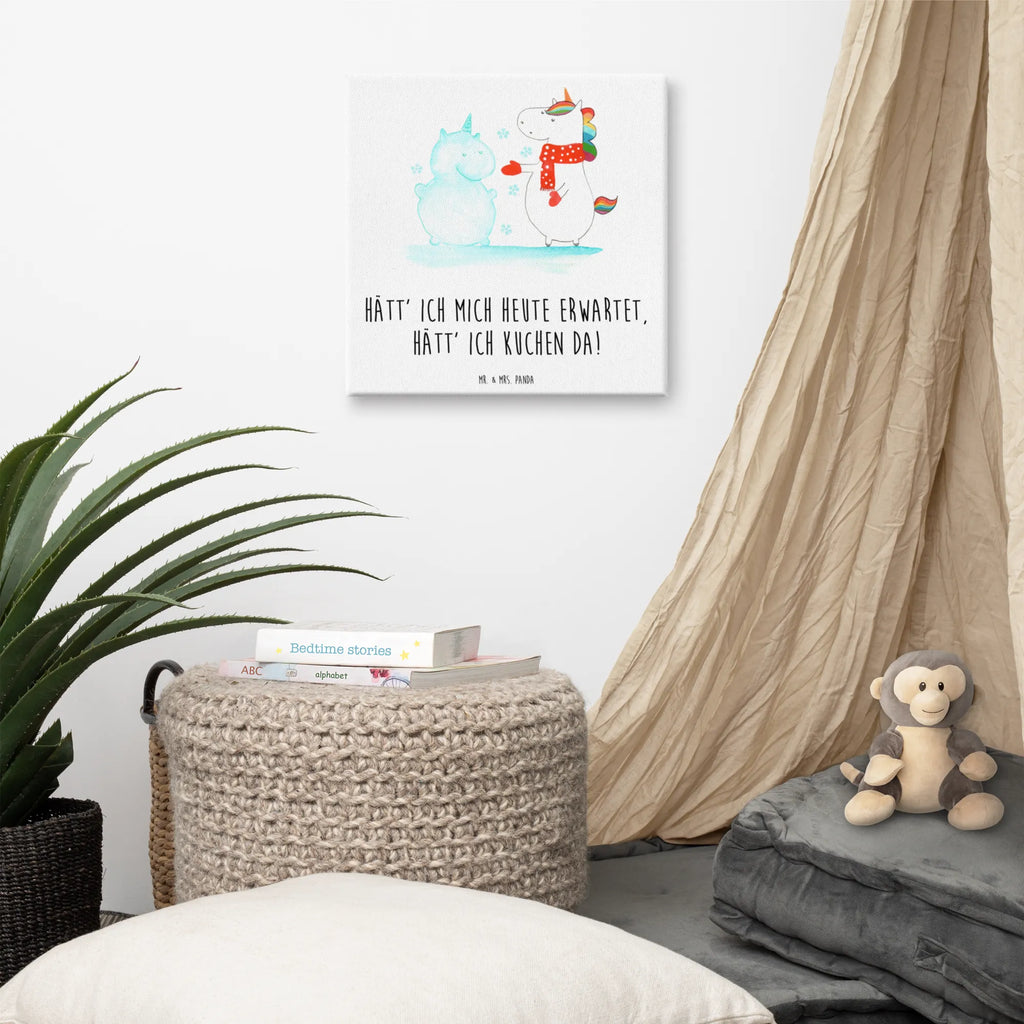 Canvas picture unicorn snowman Leinwand, Bild, Kunstdruck, Wanddeko, Dekoration, Einhorn, Einhörner, Einhorn Deko, Unicorn, Schneemann, Winter, Schnee, Kuchen, Weihnachten, kalt, Mütze, Handschuhe, X-Mas