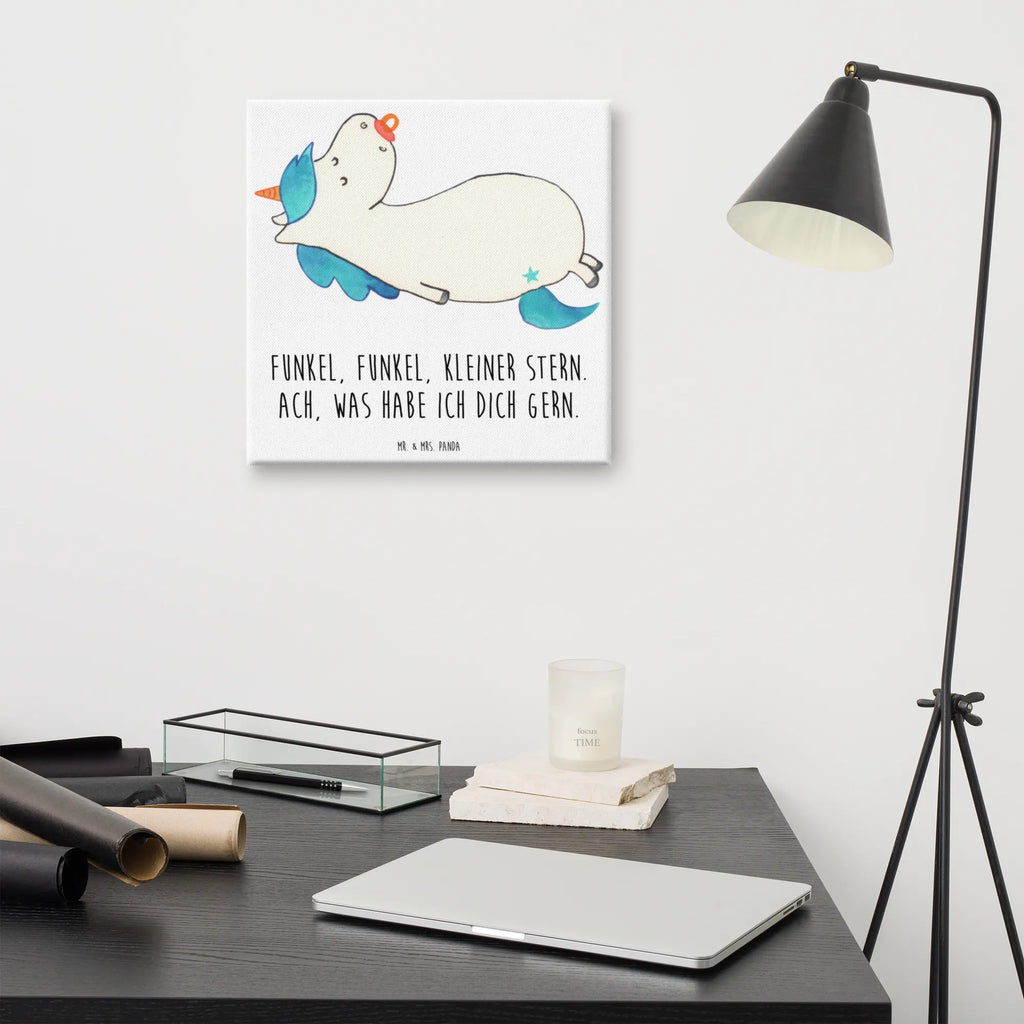 Canvas picture unicorn dummy Wanddeko, Kunstdruck, Dekoration, Bild, Leinwand, Einhorn, Einhörner, Einhorn Deko, Unicorn, Mama, Geschenk Geburt, Mutter, Säugling, Geburtstag, Baby, Geburt, Schnuller, Kleinkind