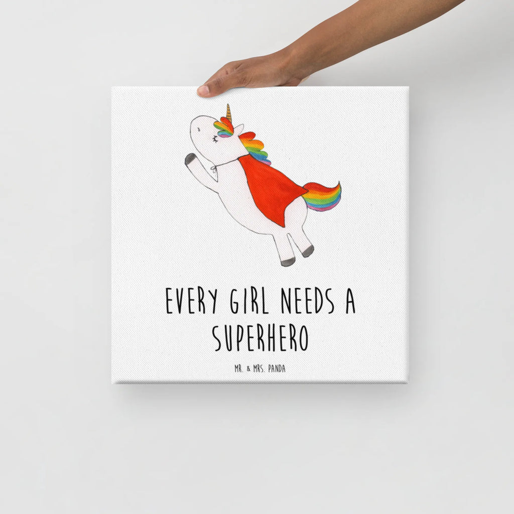 Leinwand Bild Einhorn Super Kunstdruck, Leinwand, Unicorn, Einhorn, Einhorn Deko, Einhörner, Traummann, Held, Geschenk, Girl, Superheld, Freundin, Mädchen