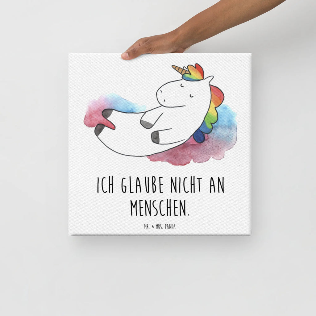 Leinwand Bild Einhorn Wolke 7 Leinwand, Kunstdruck, Unicorn, Einhorn, Einhorn Deko, Einhörner, Lustig, Menschen, Lächeln, Geschenk, Glaube, Verliebt, Witzig, Realität