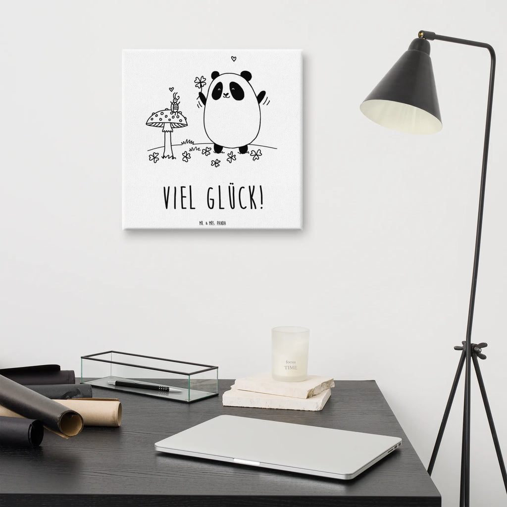 Leinwand Bild Panda Glück Leinwand, Kunstdruck