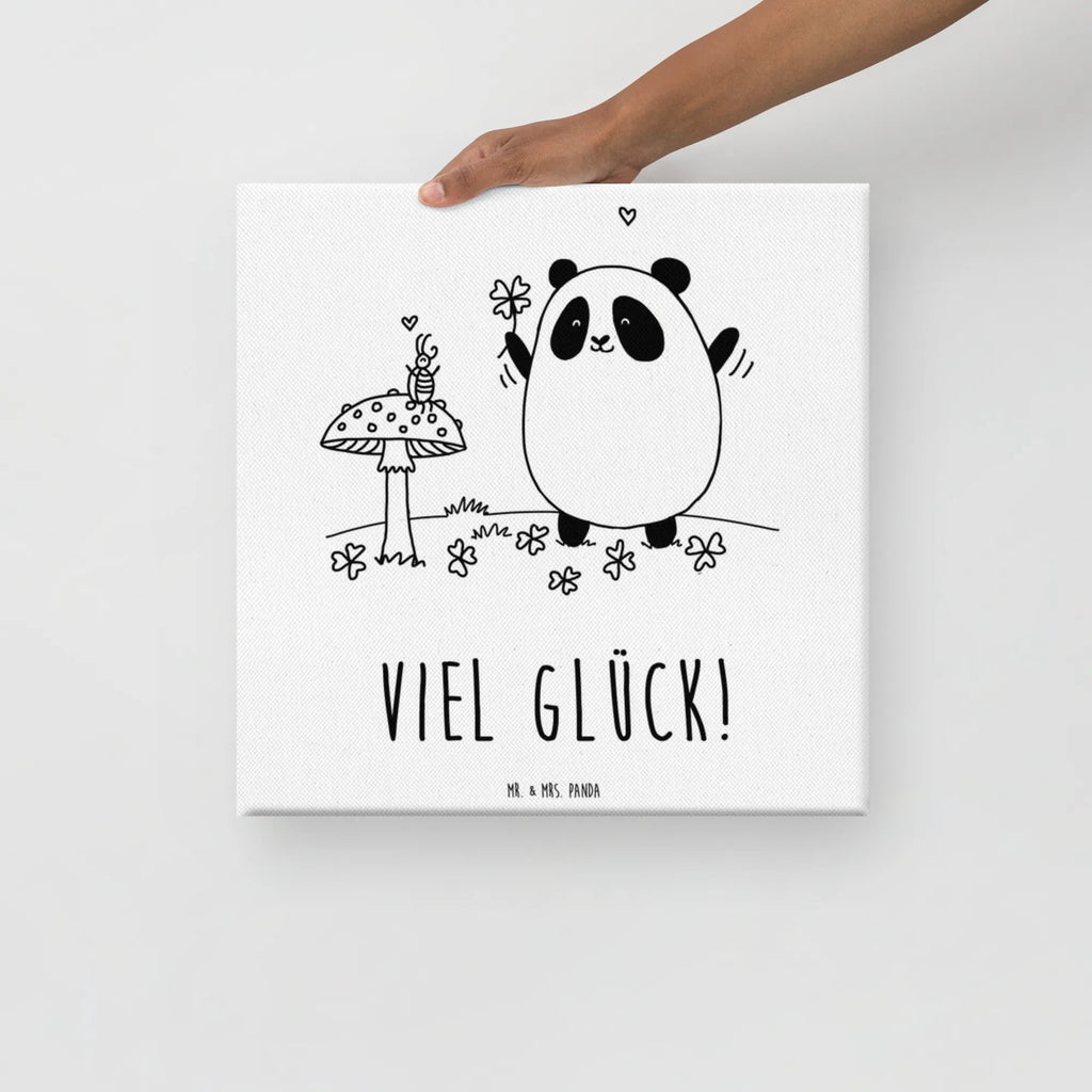 Leinwand Bild Panda Glück Leinwand, Kunstdruck