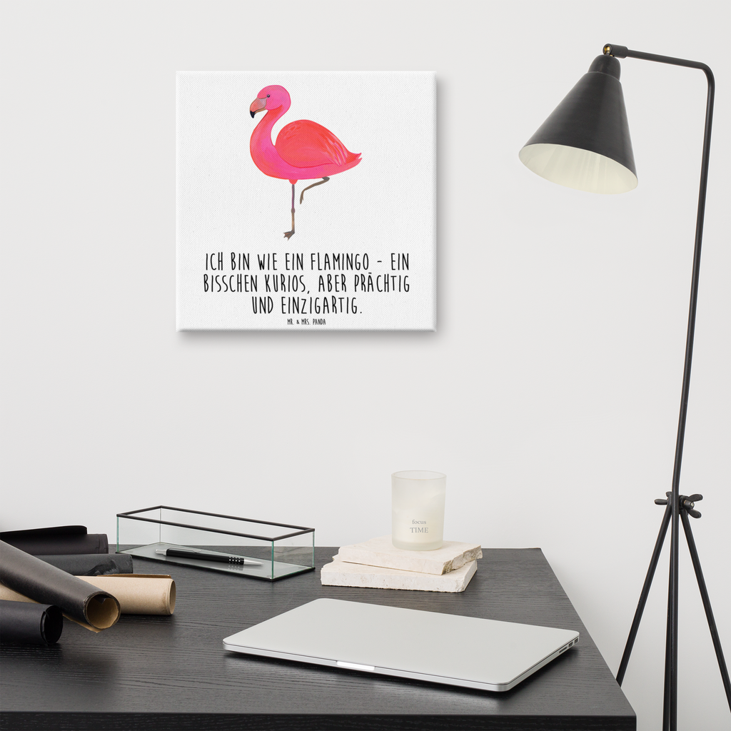 Leinwand Bild Flamingo classic Flamingo, Einzigartig, Selbstliebe, Stolz, ich, für mich, Spruch, Freundin, Freundinnen, Außenseiter, Sohn, Tochter, Geschwister Leinwand, Bild, Kunstdruck, Wanddeko, Dekoration  Flamingo