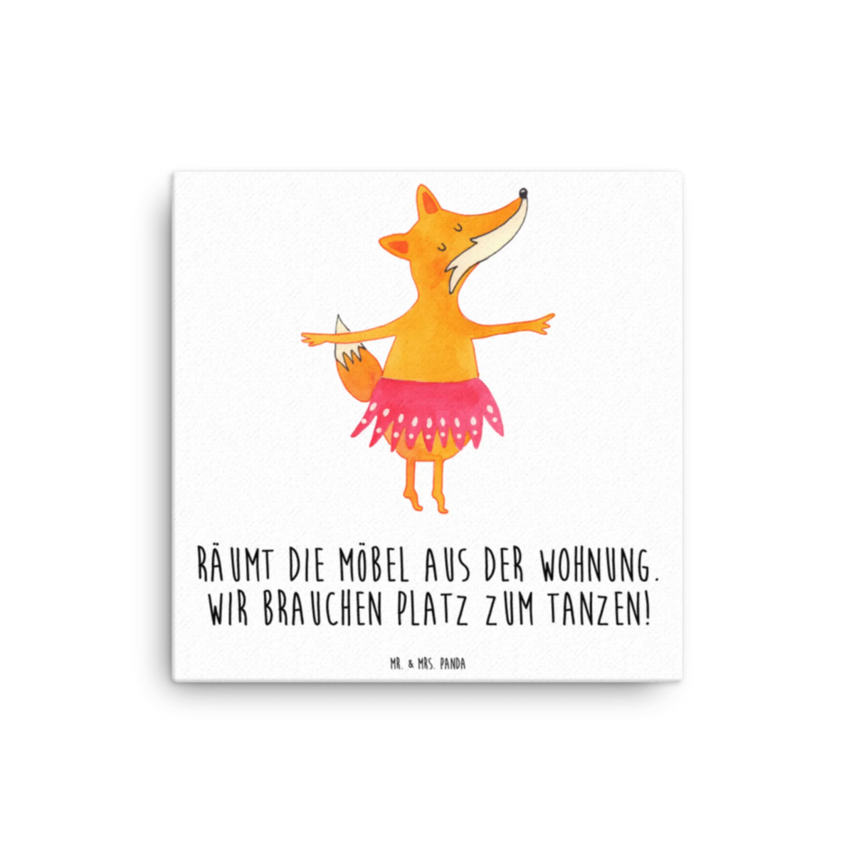 Leinwand Bild Fuchs Ballerina Kunstdruck, Leinwand, Fuchs, Tanzen, Party, Einladung, Ballett, Ballerina, Fuchs Spruch, Füchsin, Tänzerin, Geburtstag, Füchse